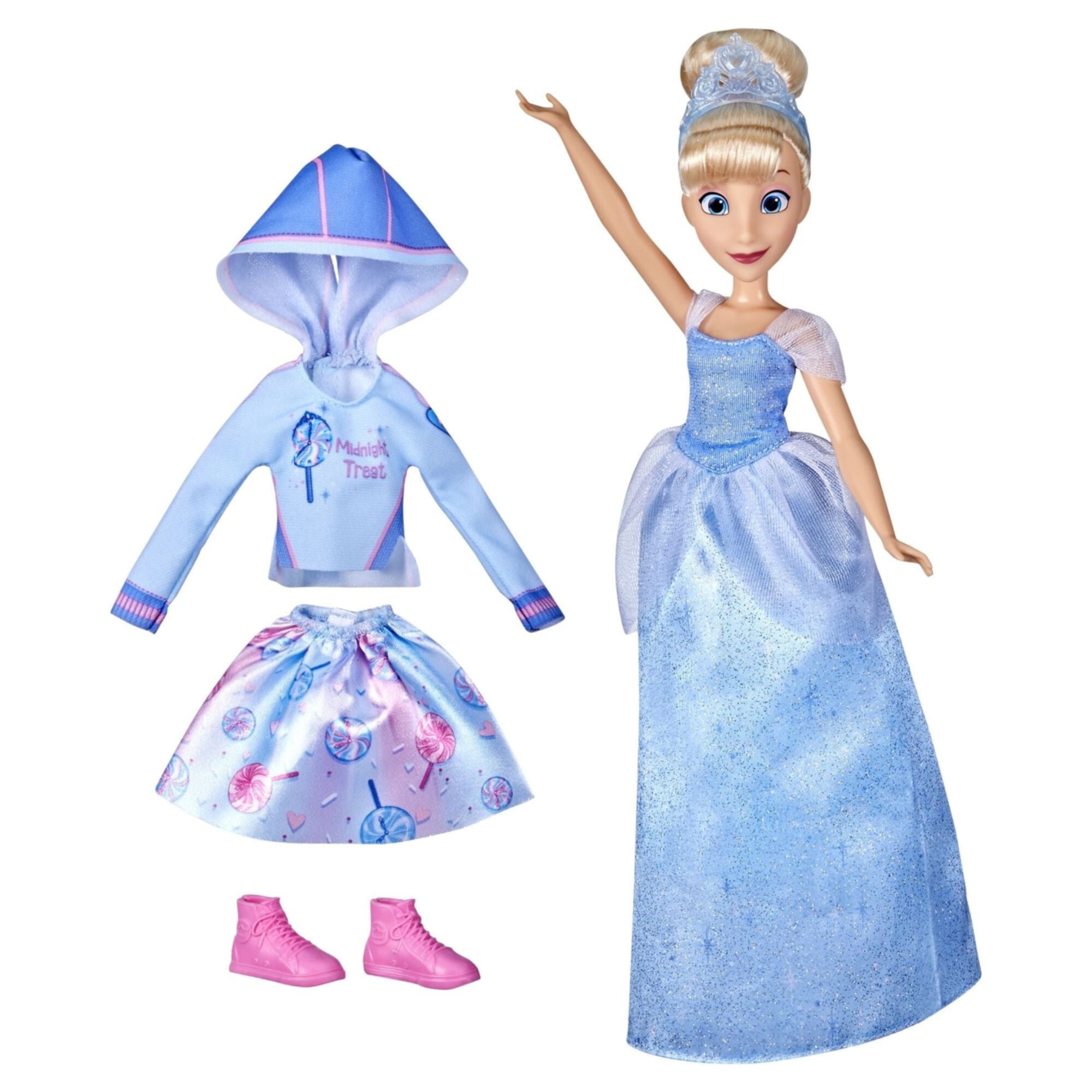 Disney Princess Comfy Squad Comfy to Classic Cinderella Fashion Doll, Disney Princess Toy Disney Princess