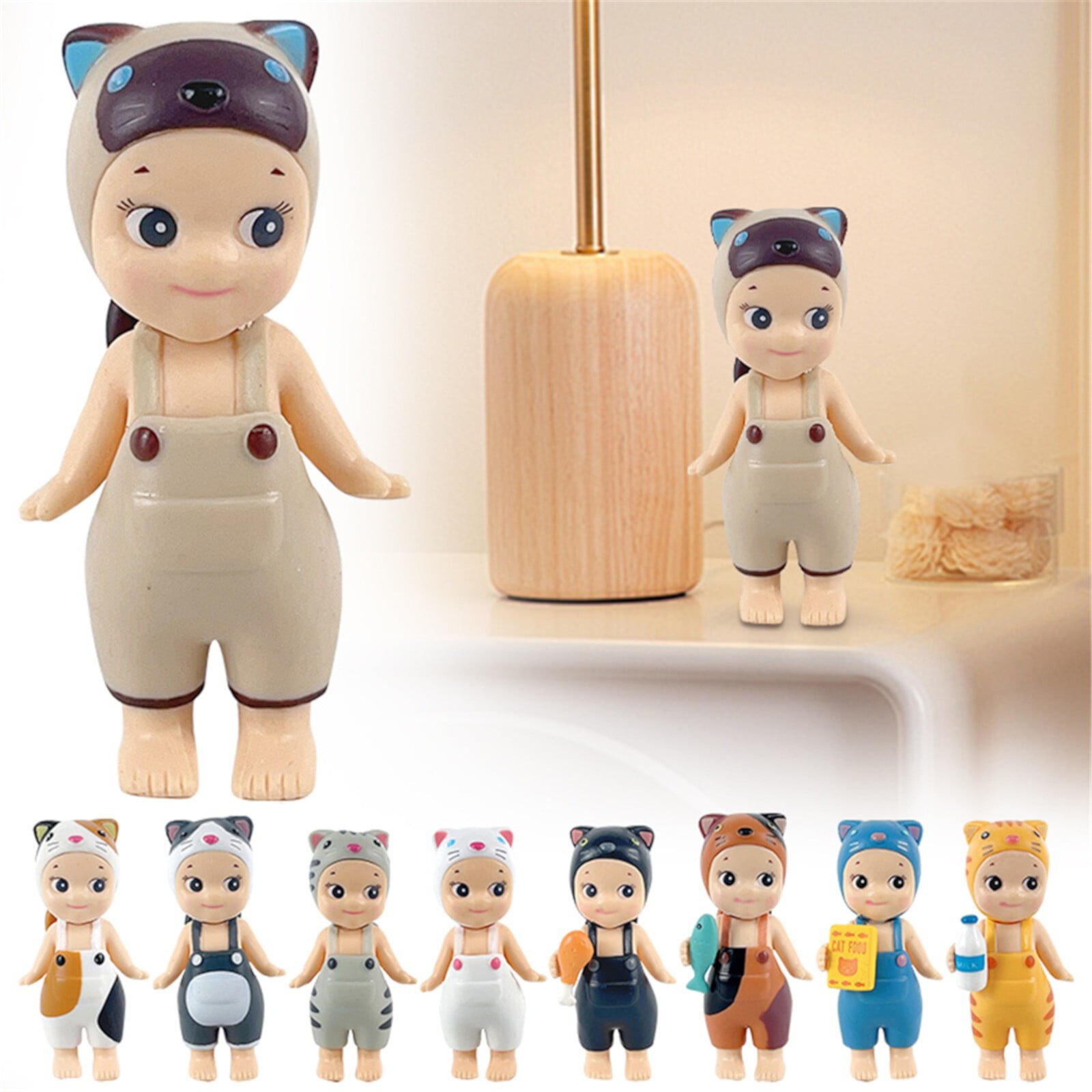 Christmas gifts for women POP MART LABUBU The Monsters Etciting Macaron Plush Doll Series Figure Toy Gifts WiVi