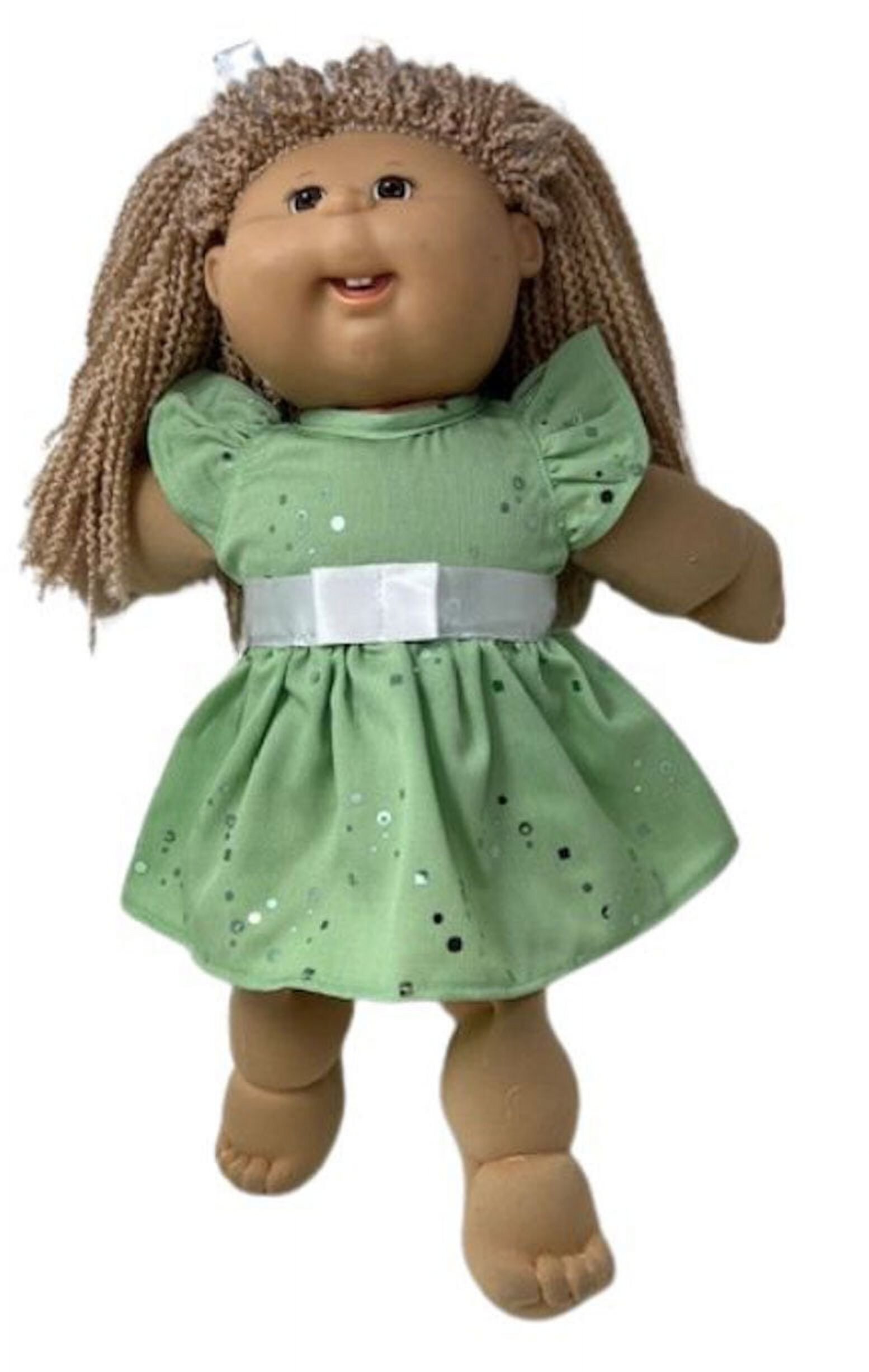 Doll Clothes Superstore Green Sequin Dress Fits 15-16 Inch Cabbage Patch Kid Dolls Doll Clothes Superstore