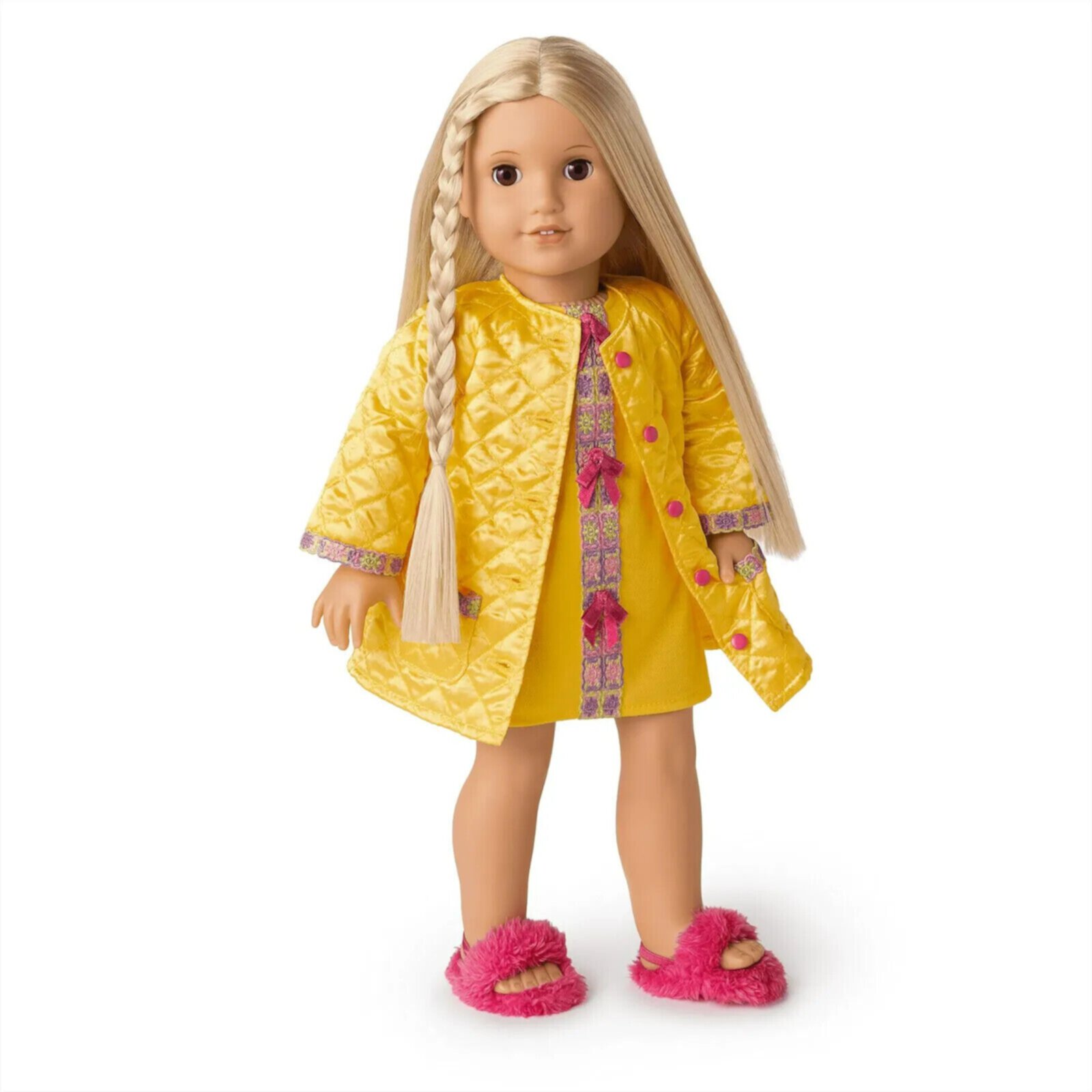 American Girl Julie Doll Outfit Pajamas and Robe Set for 18 Inch Dolls (Doll Not Included) American Girl