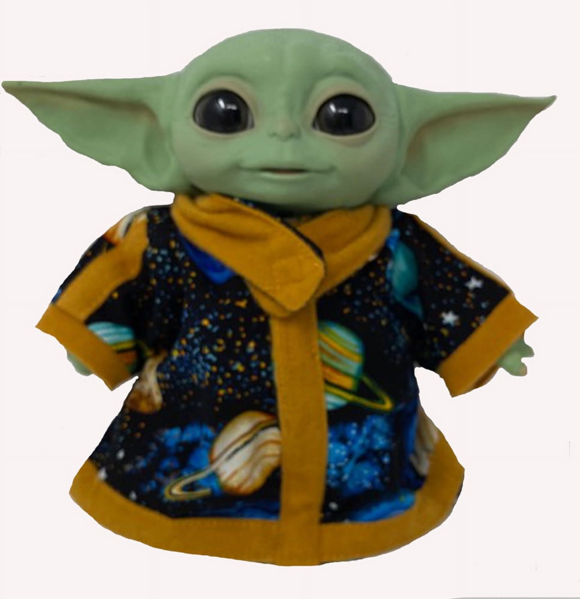 Star Wars Mandalorian The Child Yoda Robe With Planet Print Fits 7 1/2 Inch Dolls Doll Clothes Superstore