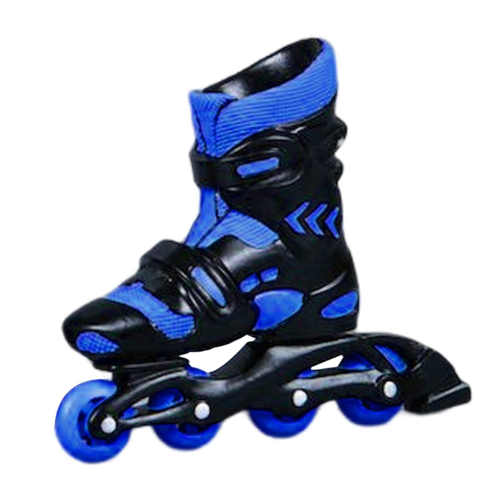 Fashion 1:6 Scale Roller Skates Collection Toys,Miniature Shoes Model for 12" Male Figures Dress up Accs Blue MERIGLARE