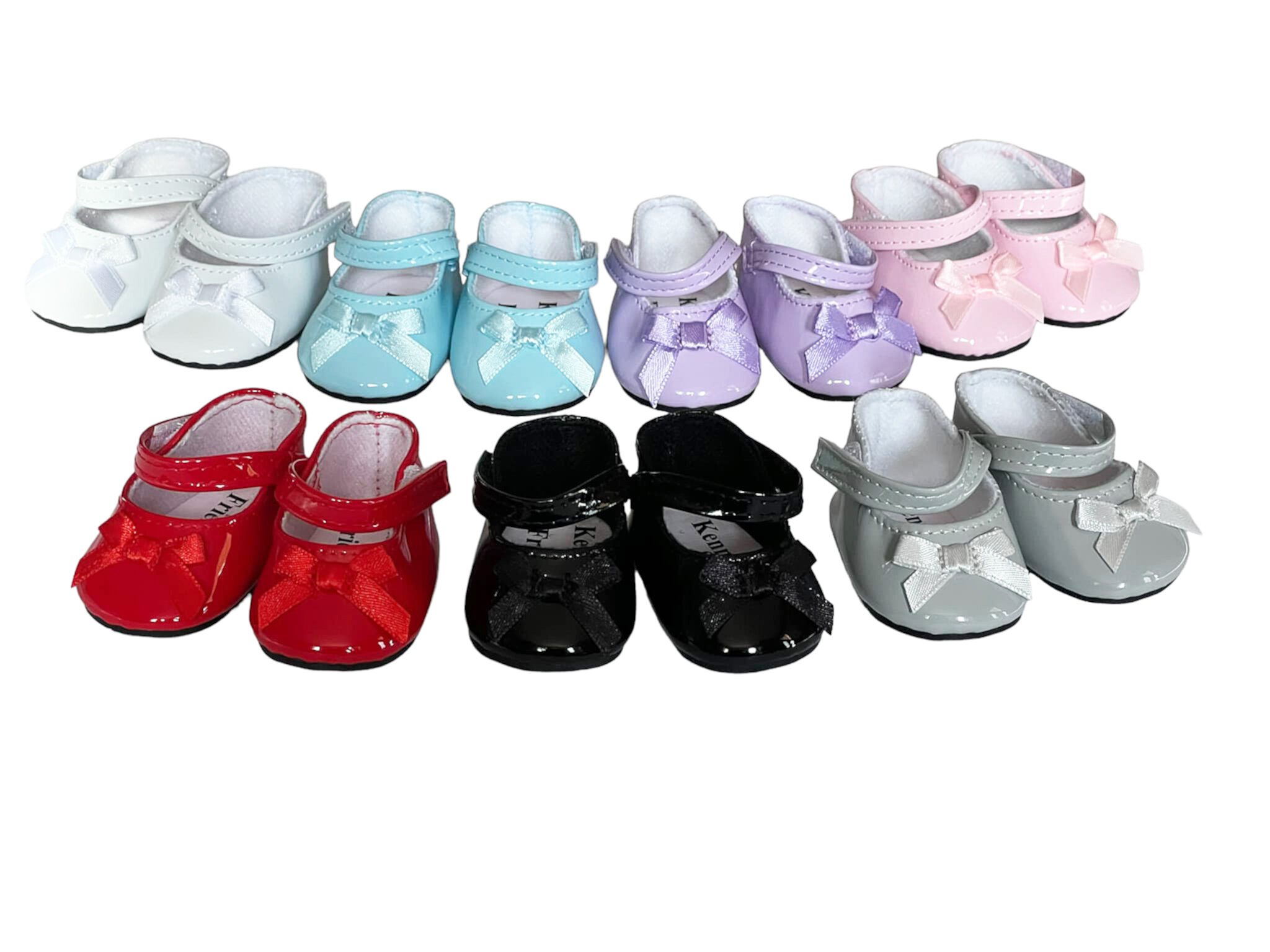 18 Inch Doll Shoes- 7 Pairs of Mary Jane Shoes Fits 18 Inch Fashion Girl Dolls My Brittany's