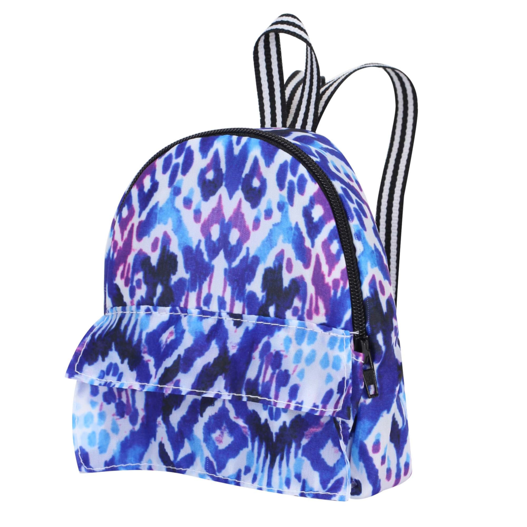 Sophia's Nylon Ikat Print Backpack for 18" Dolls, Blue/Purple Sophia's