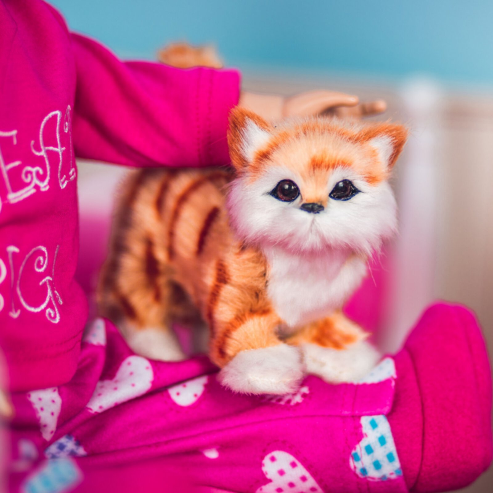 The Queen's Treasures 18 Inch Doll Pets, Tabby Kitty Cat is The Perfect Furry Companion, Doll Toy Compatible with American Girl Dolls The Queen's Treasures