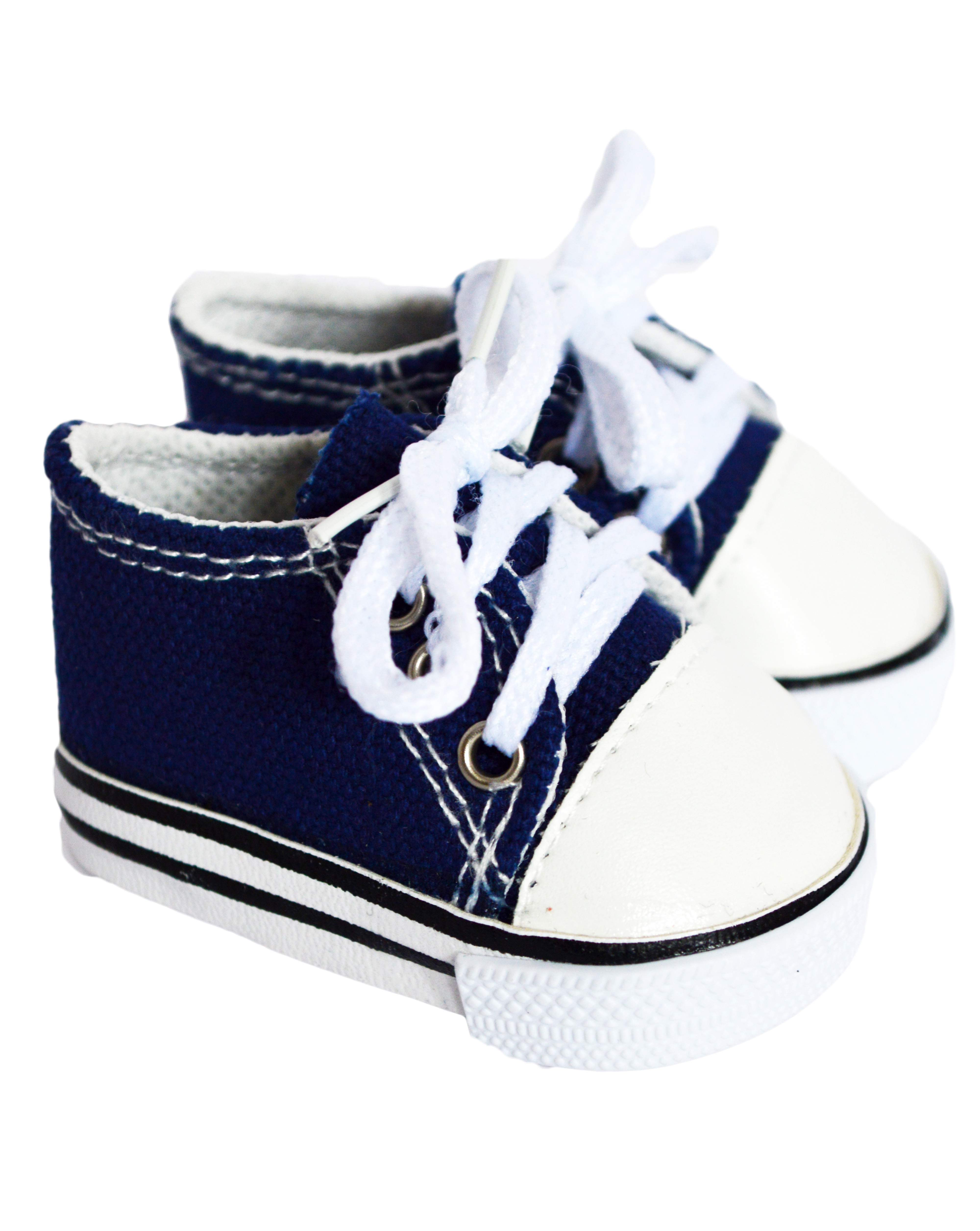 Deep Ocean Blue Sneakers Fits 18 Inch Girl and Boy Dolls- 18 Inch Doll Shoes My Brittany's