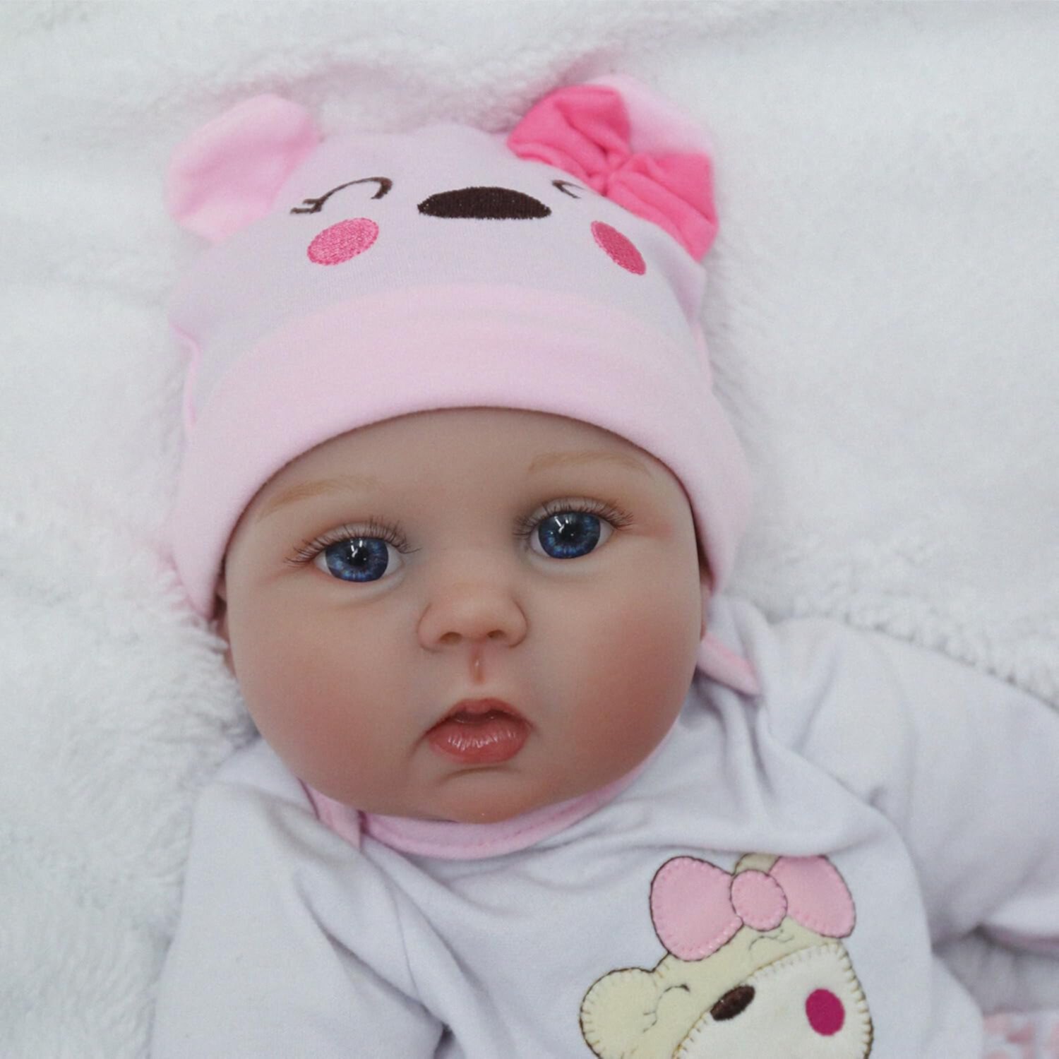 Reborn Baby Dolls, 22 inch Weighted Baby Lifelike Reborn Doll Girl, Lucy Binlechuang