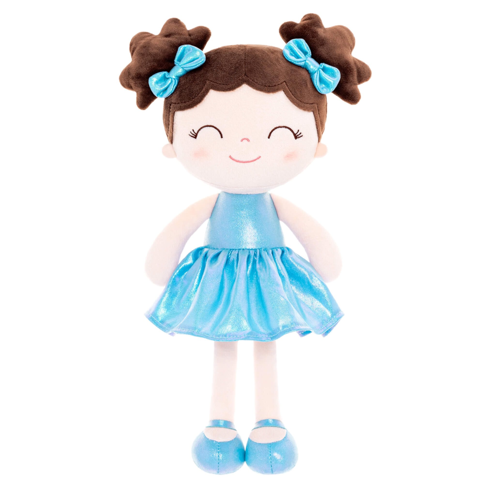 Gloveleya Soft Dolls Baby Girl Gifts Toddler Girls Doll Plush Baby Doll Fantasy Baby Toy Blue 12 inch Gloveleya