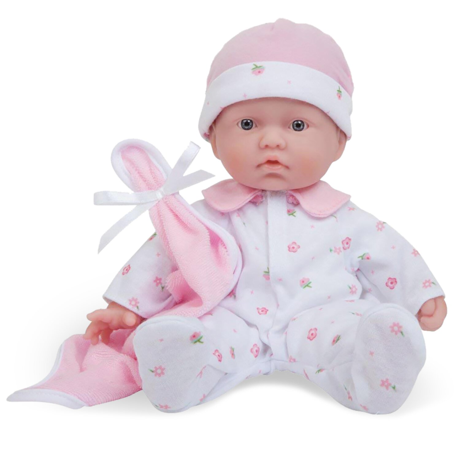 JC Toys La Baby Soft 11" Baby Doll, Pink with Blanket, Caucasian JC Toys