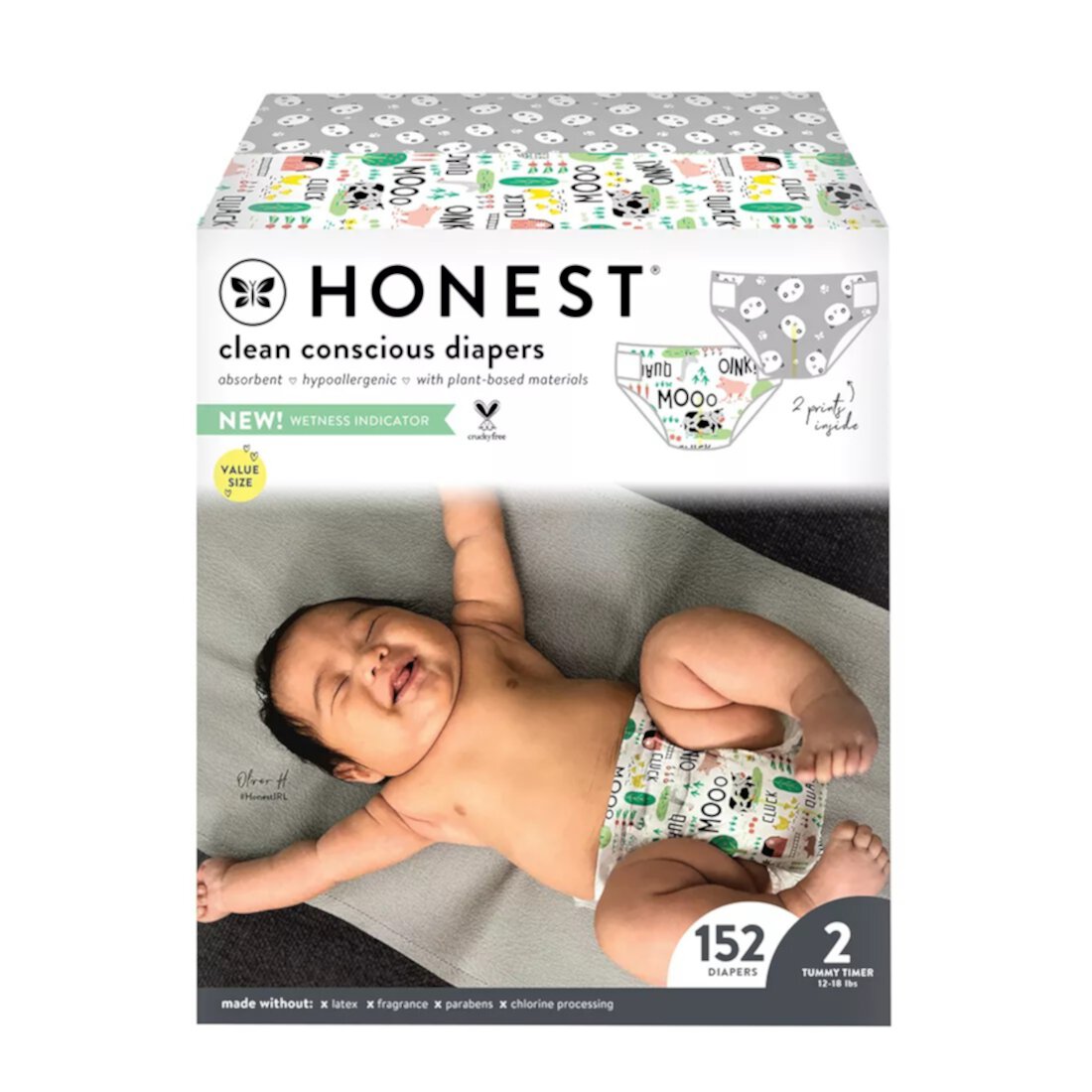 The Honest Company Disposable Diapers Size 2, 152 Count Generic