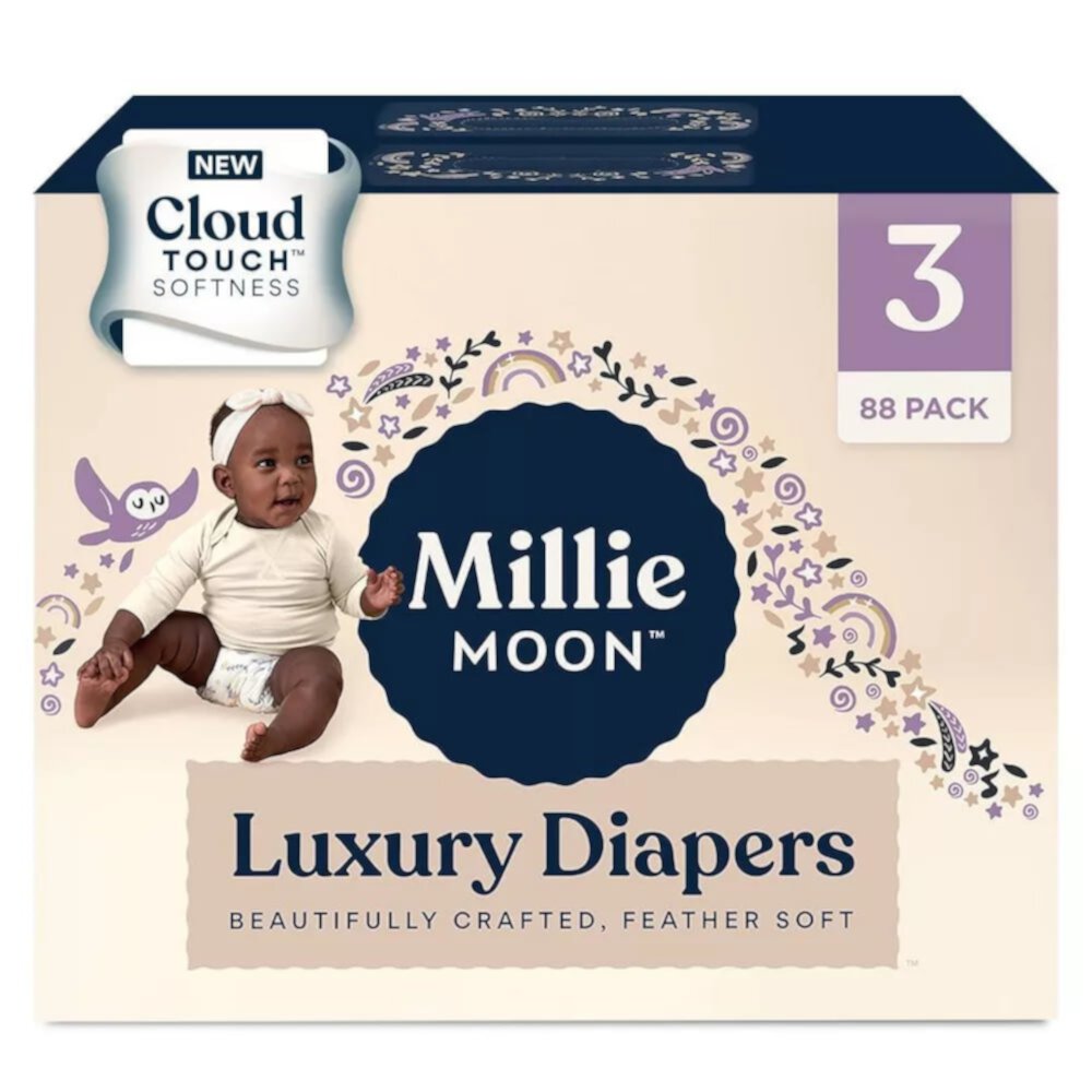 ABC Millie Moon Luxury Diapers - Size 3, 88 Count ABC Millie Moon