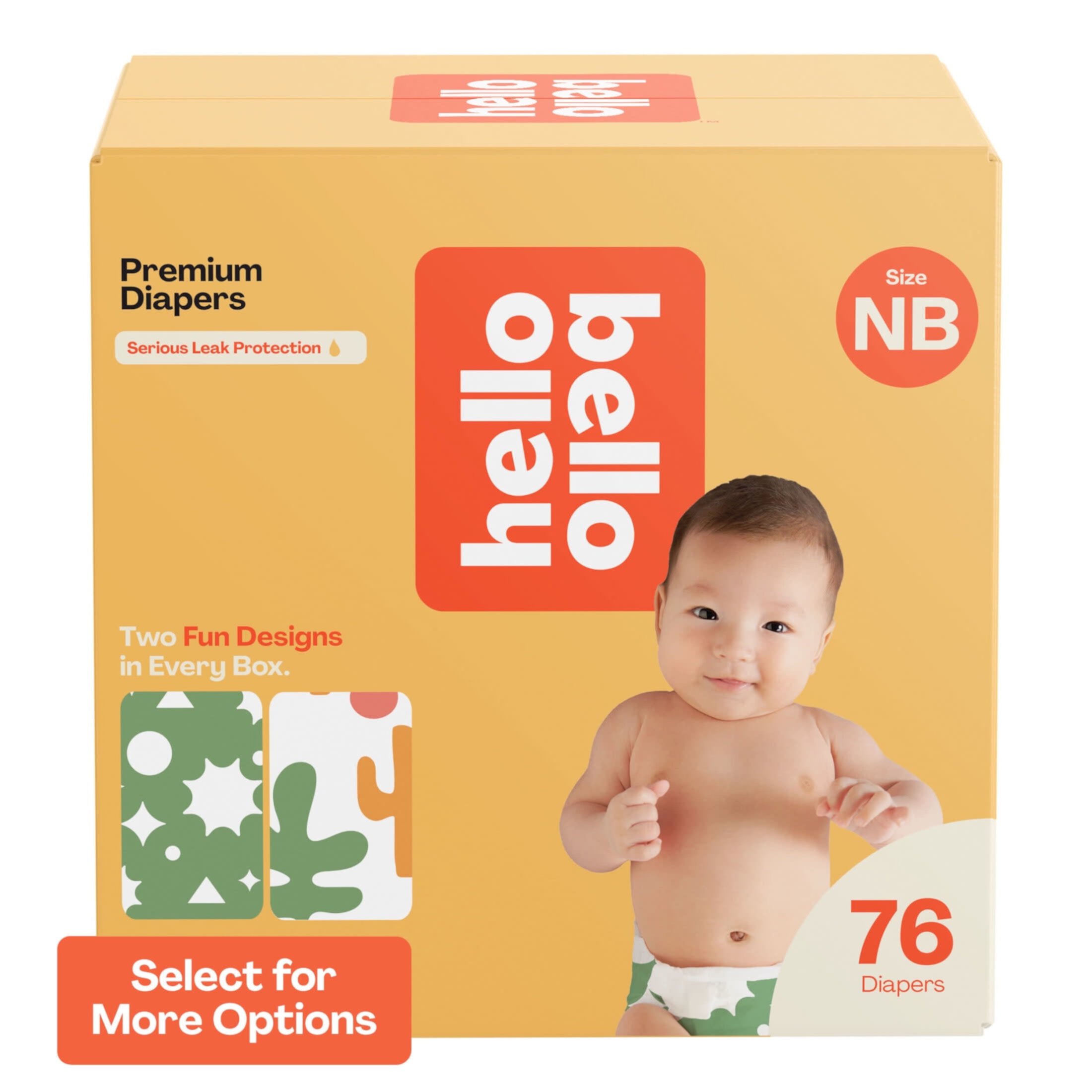 Hello Bello Premium Baby Diapers, Size Newborn, Multicolor, 76ct (Select for More Options) Hello Bello