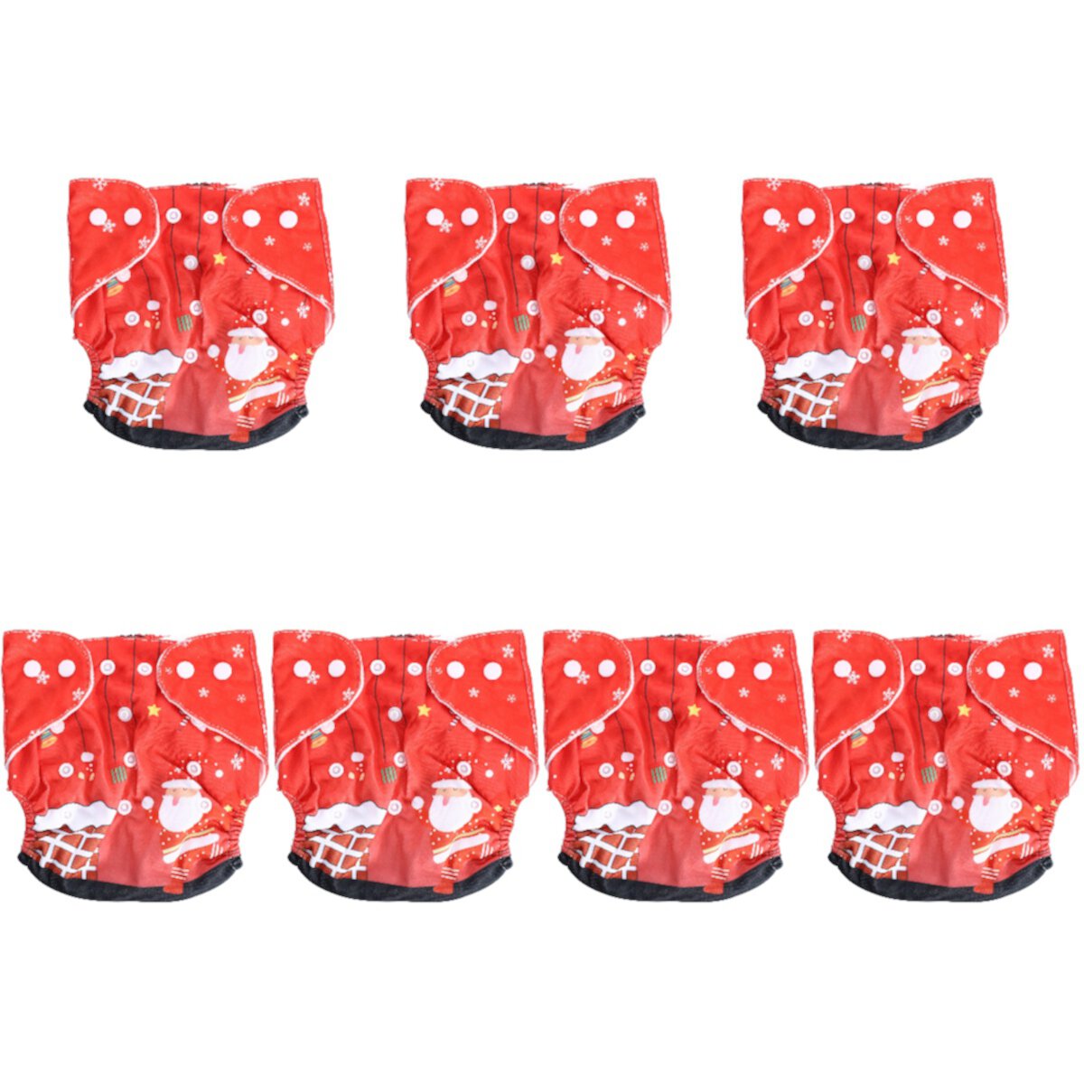 Gregiular 7 pcs Waterproof Nappy Pants Adjustable Baby Diaper Pants Potty Training Pants Gregiular