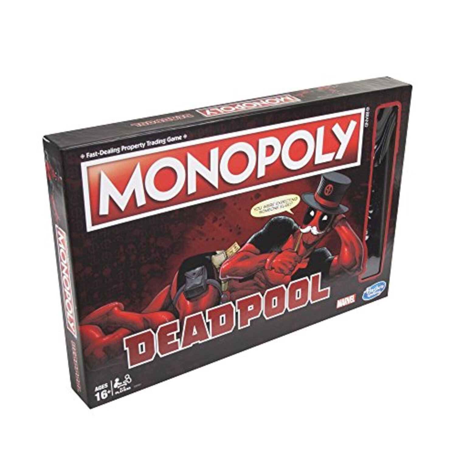 Monopoly Game: Marvel Deadpool Edition, Board Game for Kids Ages 16 and up Monopoly