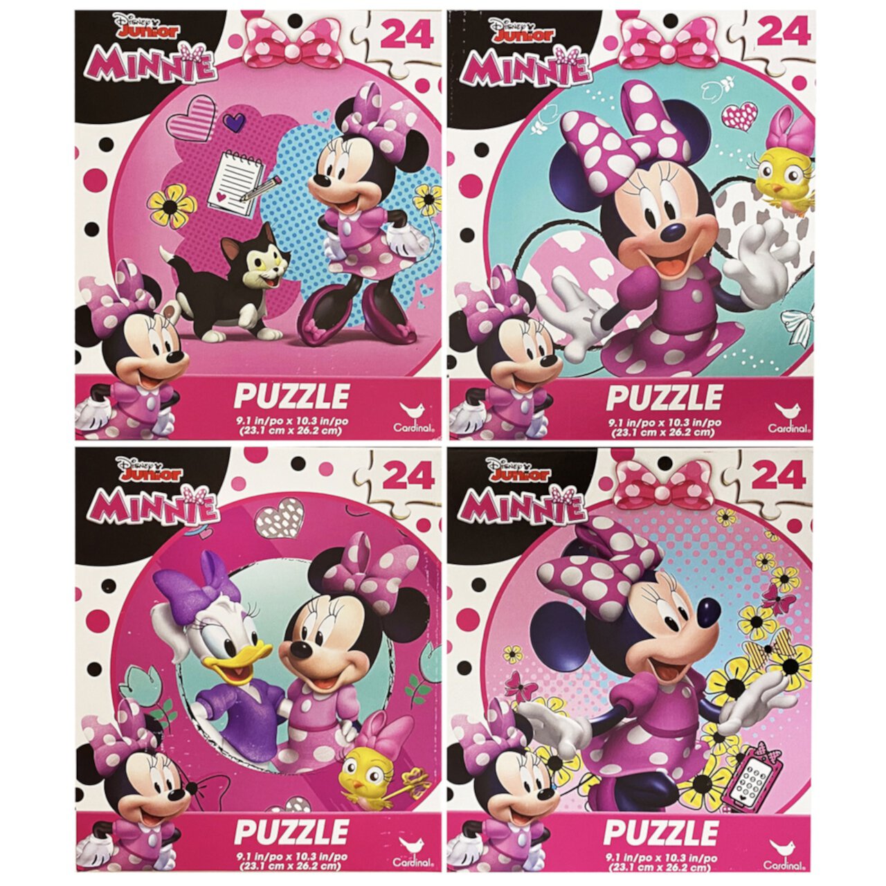 Disney 9.1 x 10.3 in. Minnie Mouse Puzzle, Assorted Title - Case of 4- 24 Piece  Girls 3+ Disney Frozen