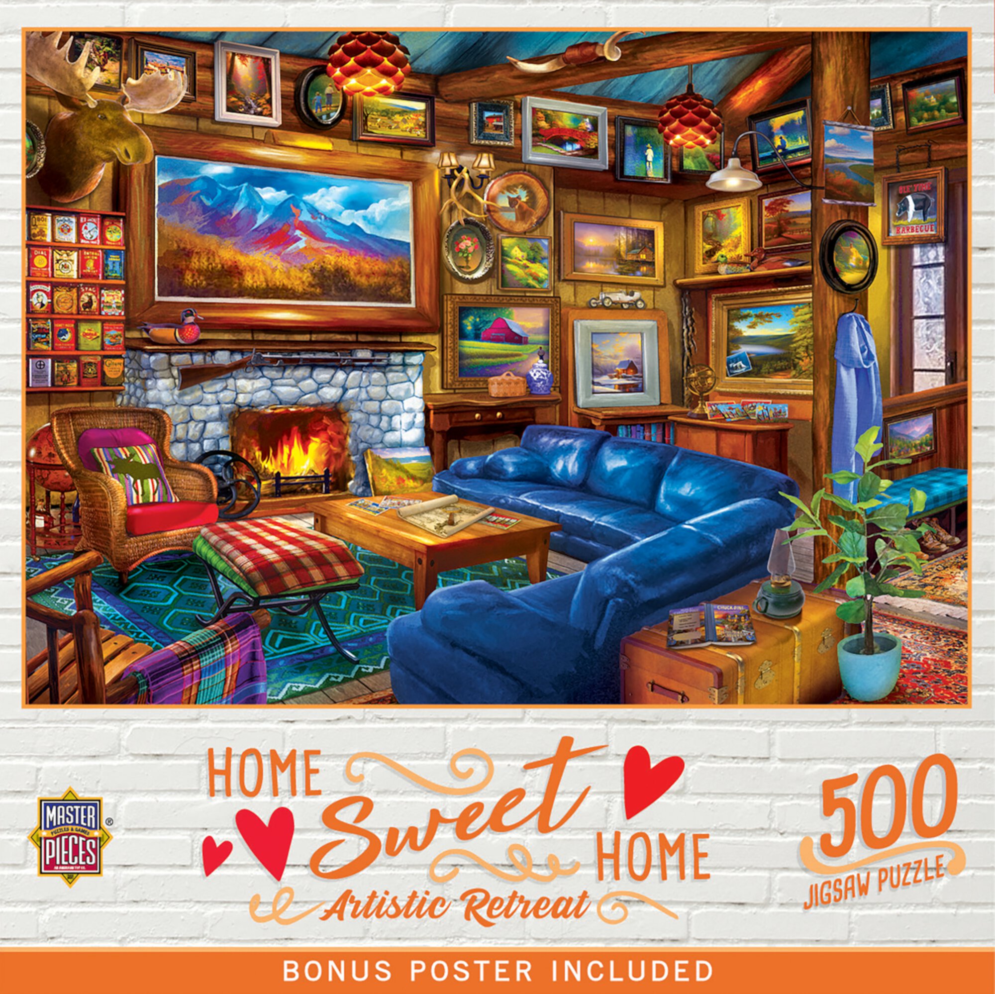 MasterPieces Home Sweet Home - Artistic Retreat 500 Piece Jigsaw Puzzle Visit the MasterPieces Store