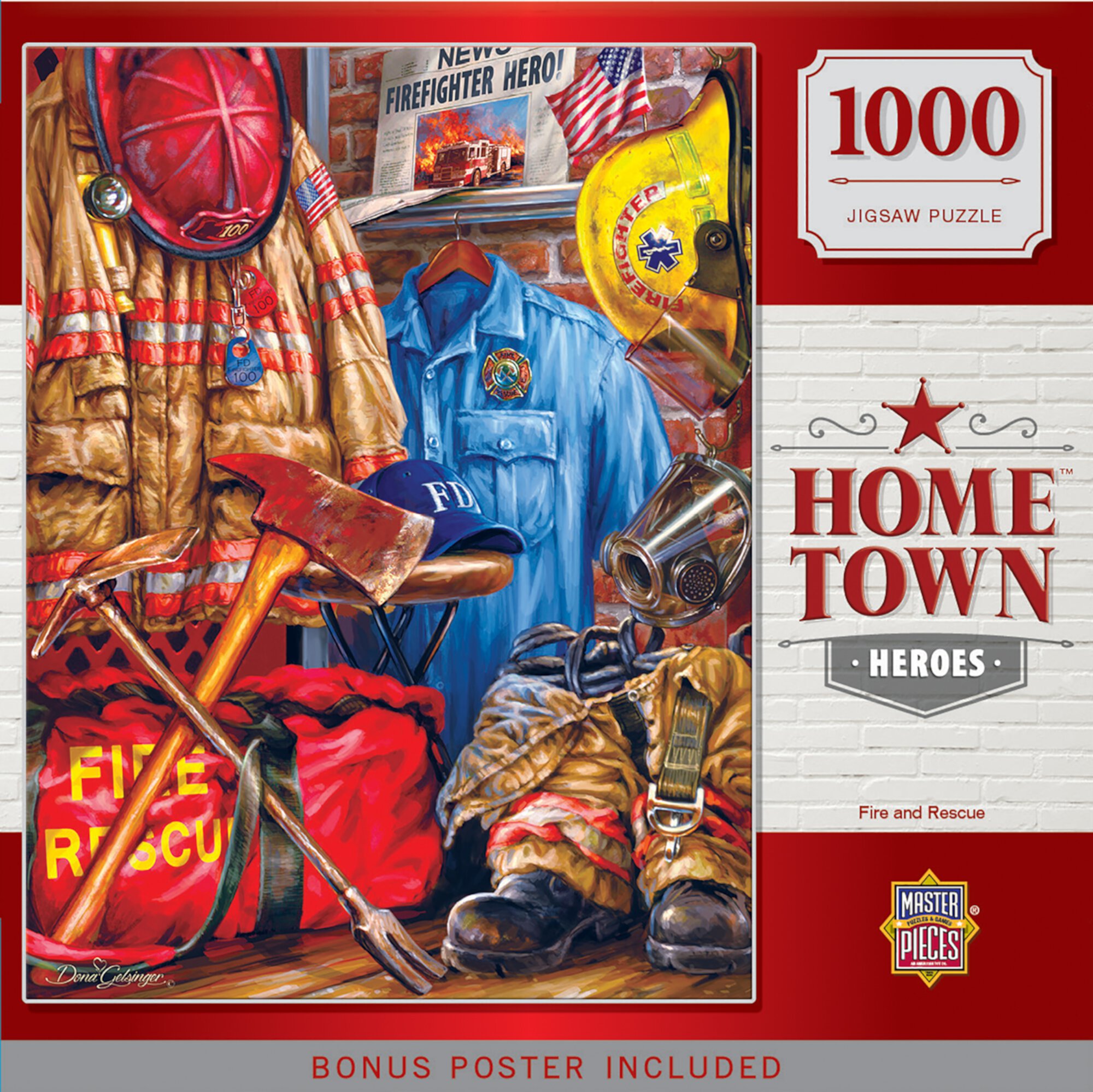 MasterPieces 1000 Piece Jigsaw Puzzle - Fire and Rescue - 19.25"x26.75" Visit the MasterPieces Store