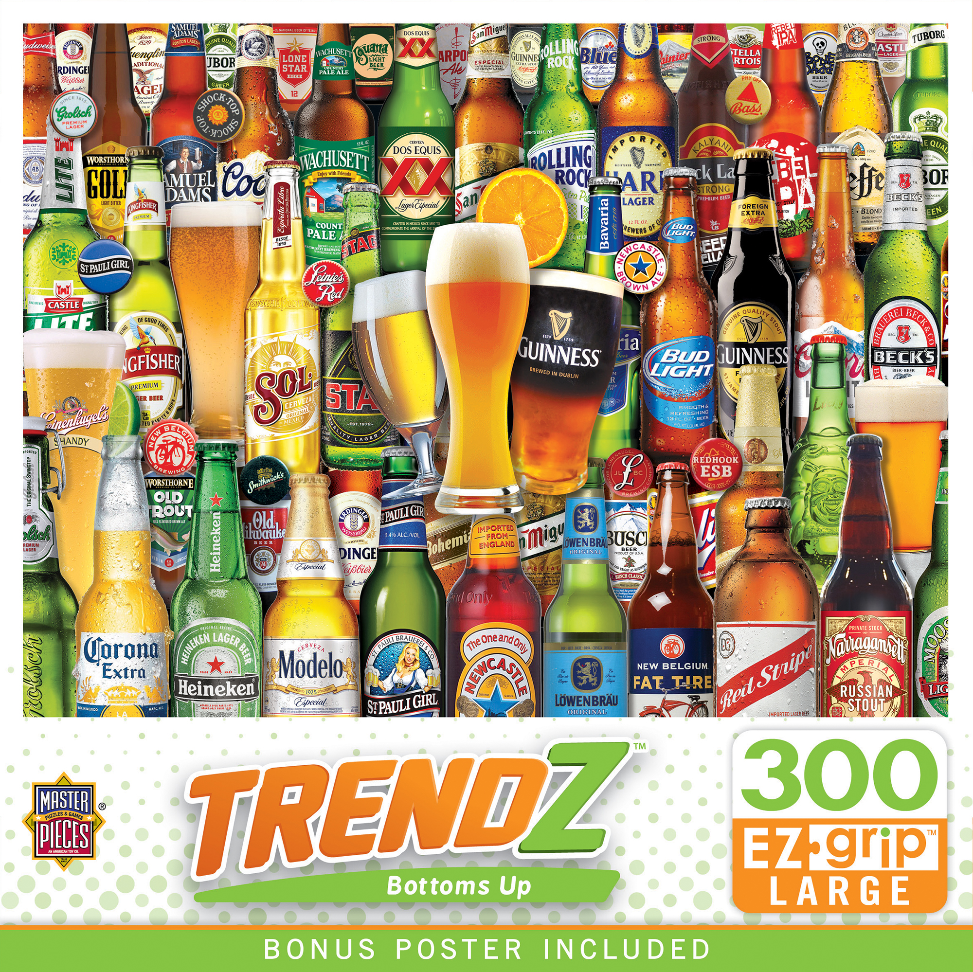 MasterPieces 300 Piece EZ Grip Jigsaw Puzzle - Bottoms Up - 18"x24" Visit the MasterPieces Store