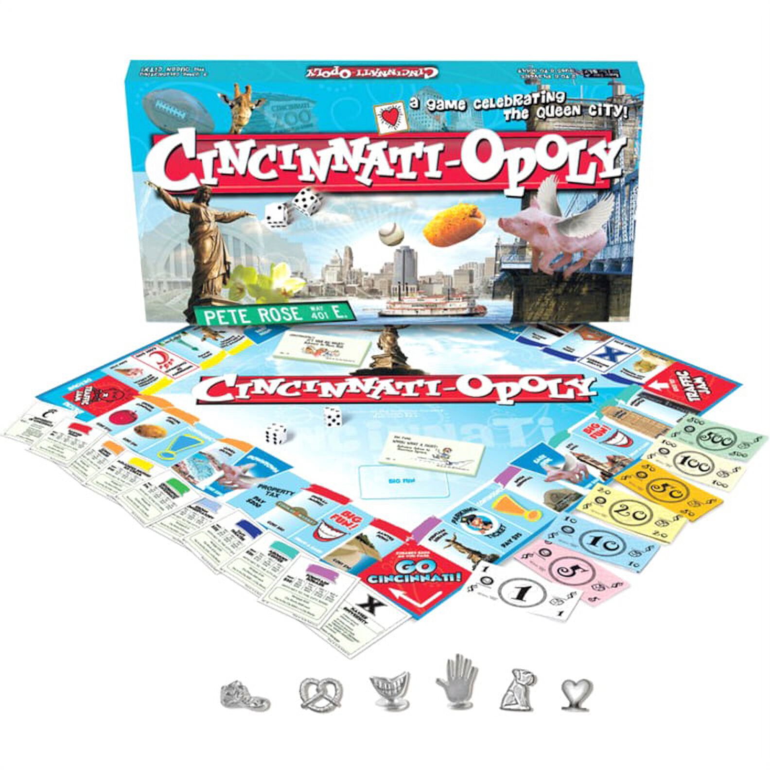 Cincinnati Opoly Board Game, by Late for the Sky Late For The Sky