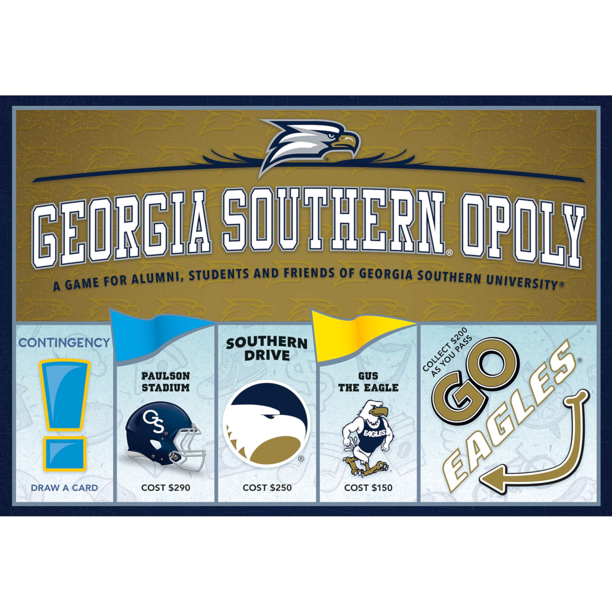 Настольная игра Georgia Southern-Opoly: семейная развлекательная игра для 2-6 участников, от 8 лет, традиционные и ускоренные версии Late For The Sky