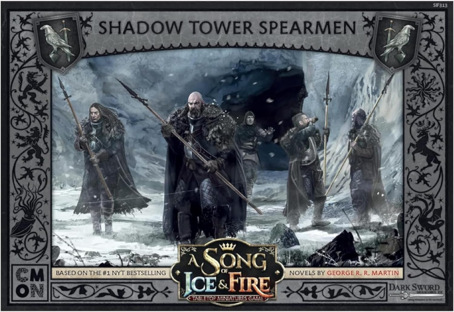 A Song of Ice and Fire Miniatures Game Nights Watch Shadow Tower Spearmen SIF313 CMON