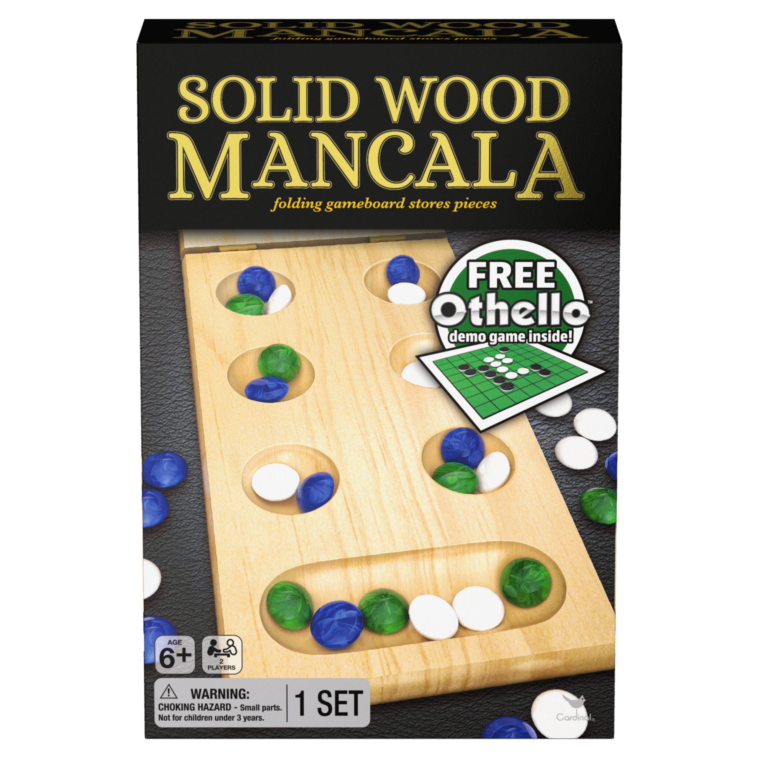 Solid Wood Folding Mancala Strategy Game Spin Master Games