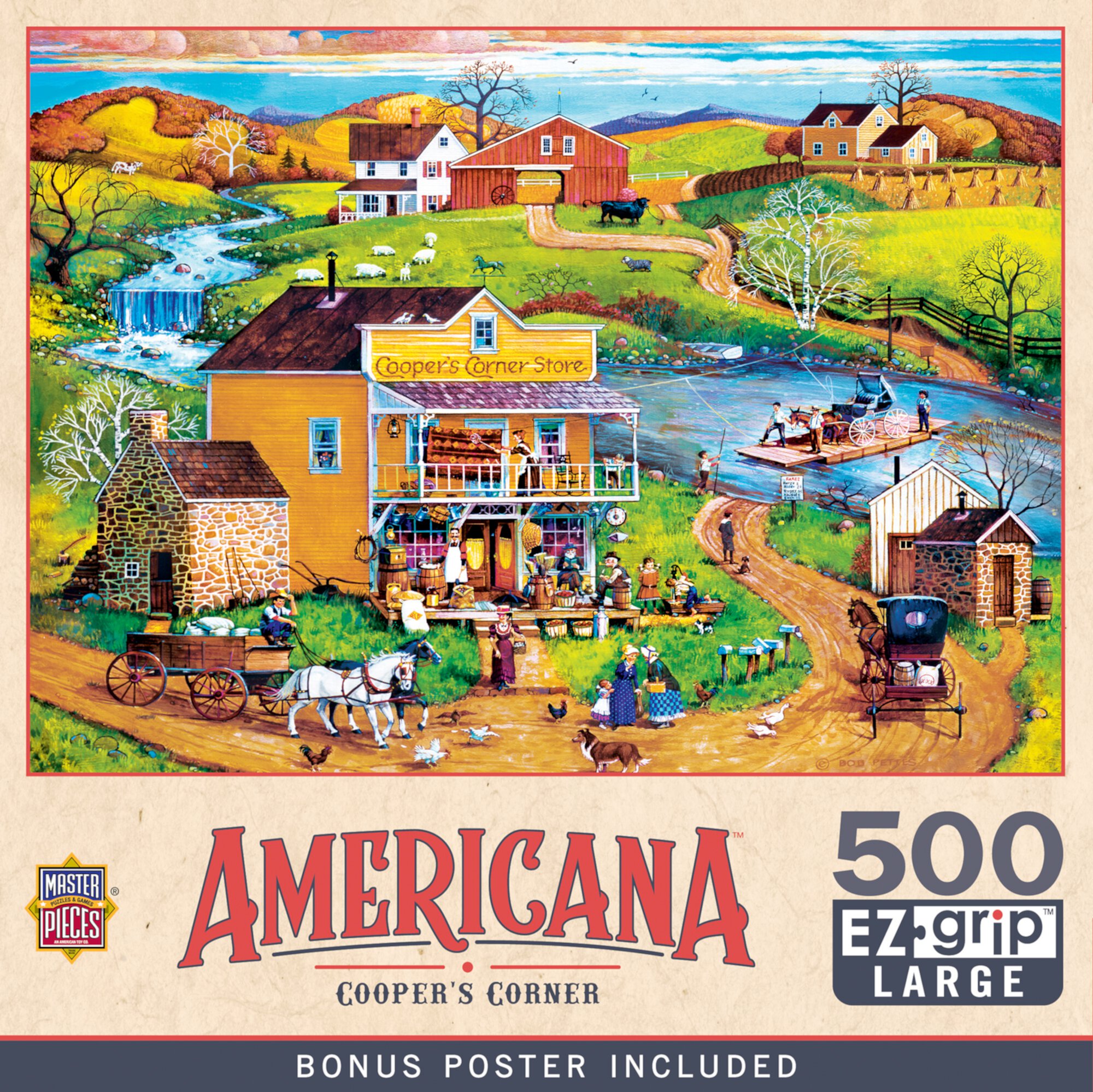 MasterPieces 500 Piece EZ Grip Puzzle - Cooper's Corner - 19.25"x26.75" Visit the MasterPieces Store