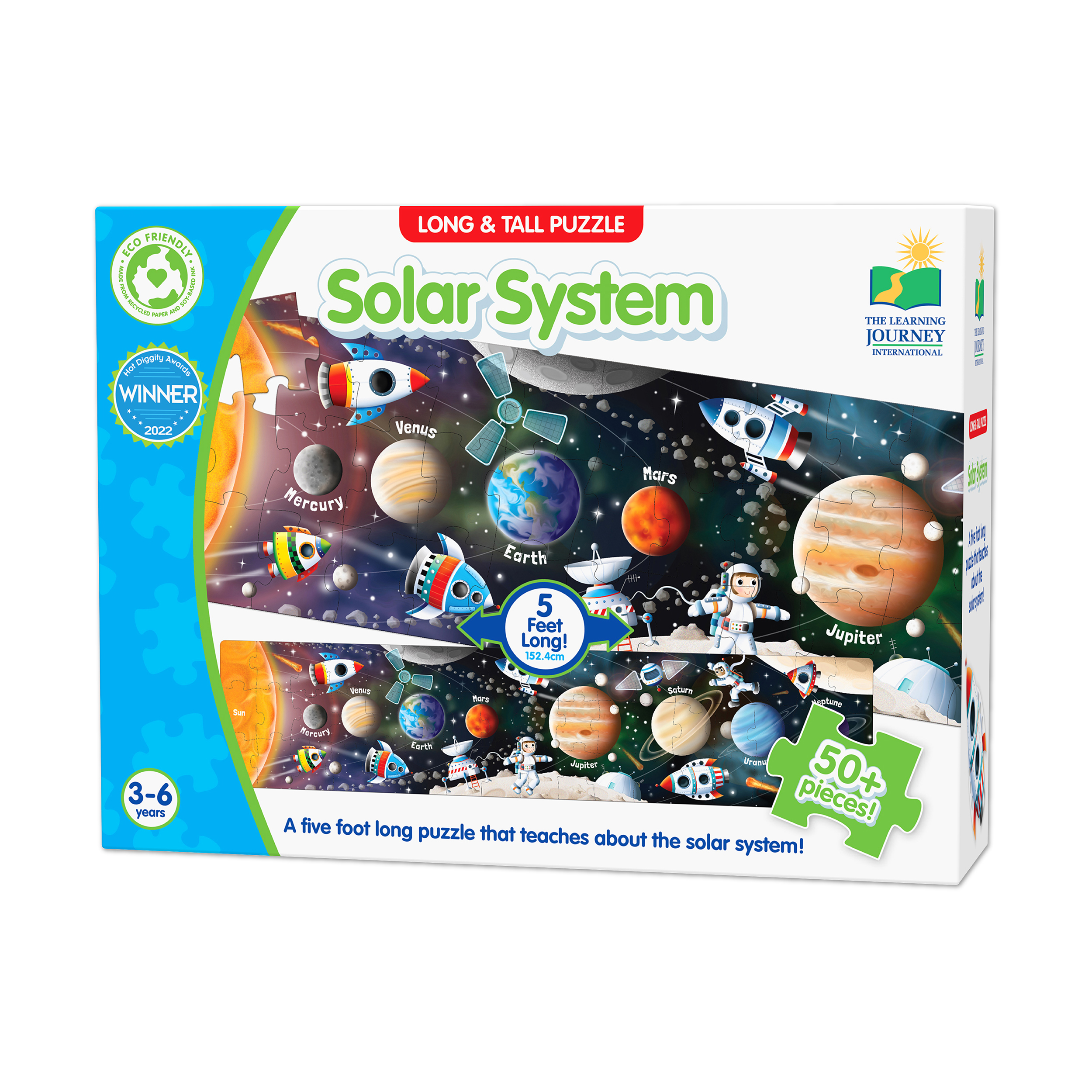 The Learning Journey Long & Tall Puzzle - Solar System: 50+ Pcs The Learning Journey