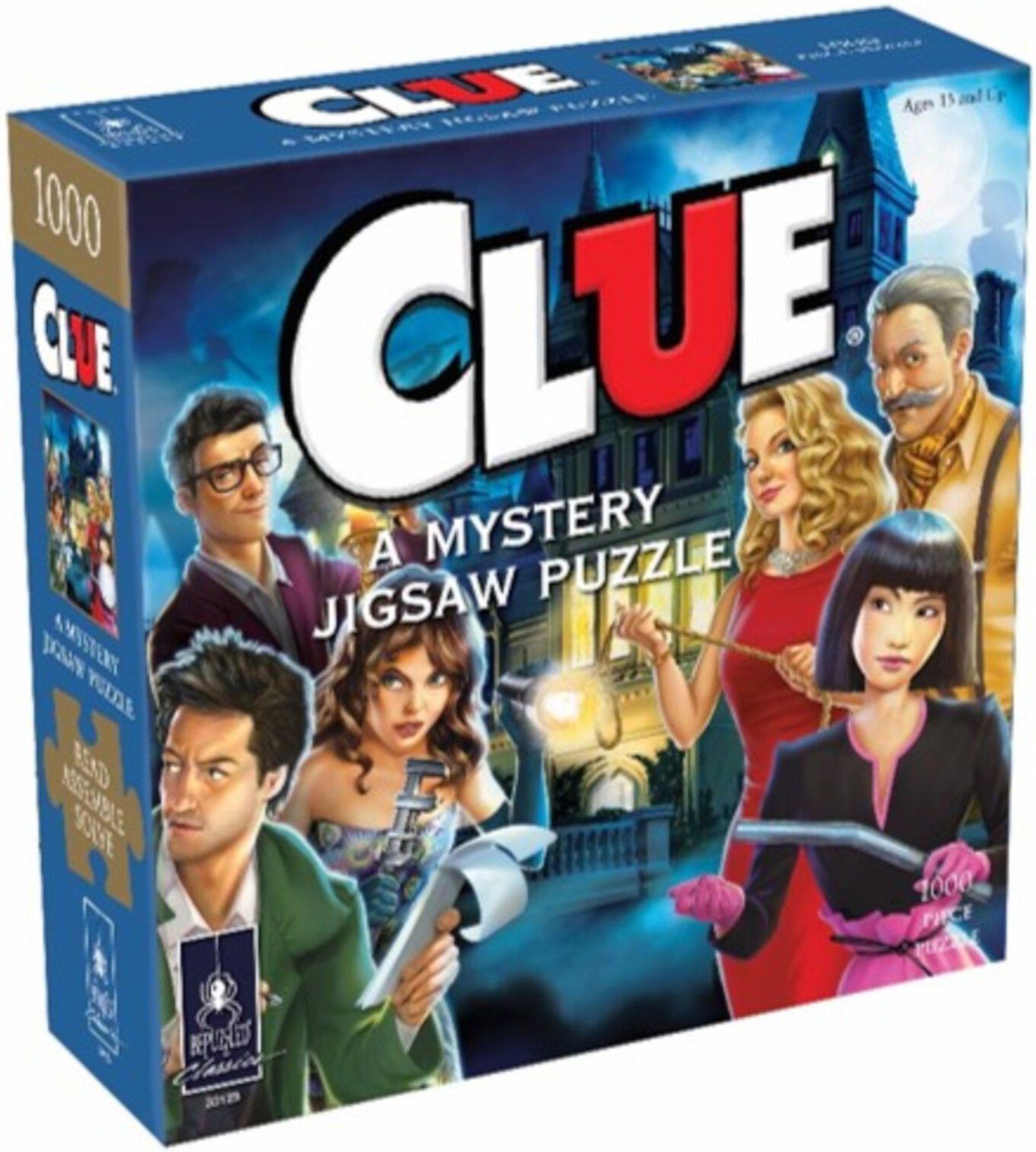 Murder Mystery Party | Classic Mystery Jigsaw Puzzle, Clue, 1,000 Piece Jigsaw Puzzle Based on the Popular Hasbro Board Game University Games