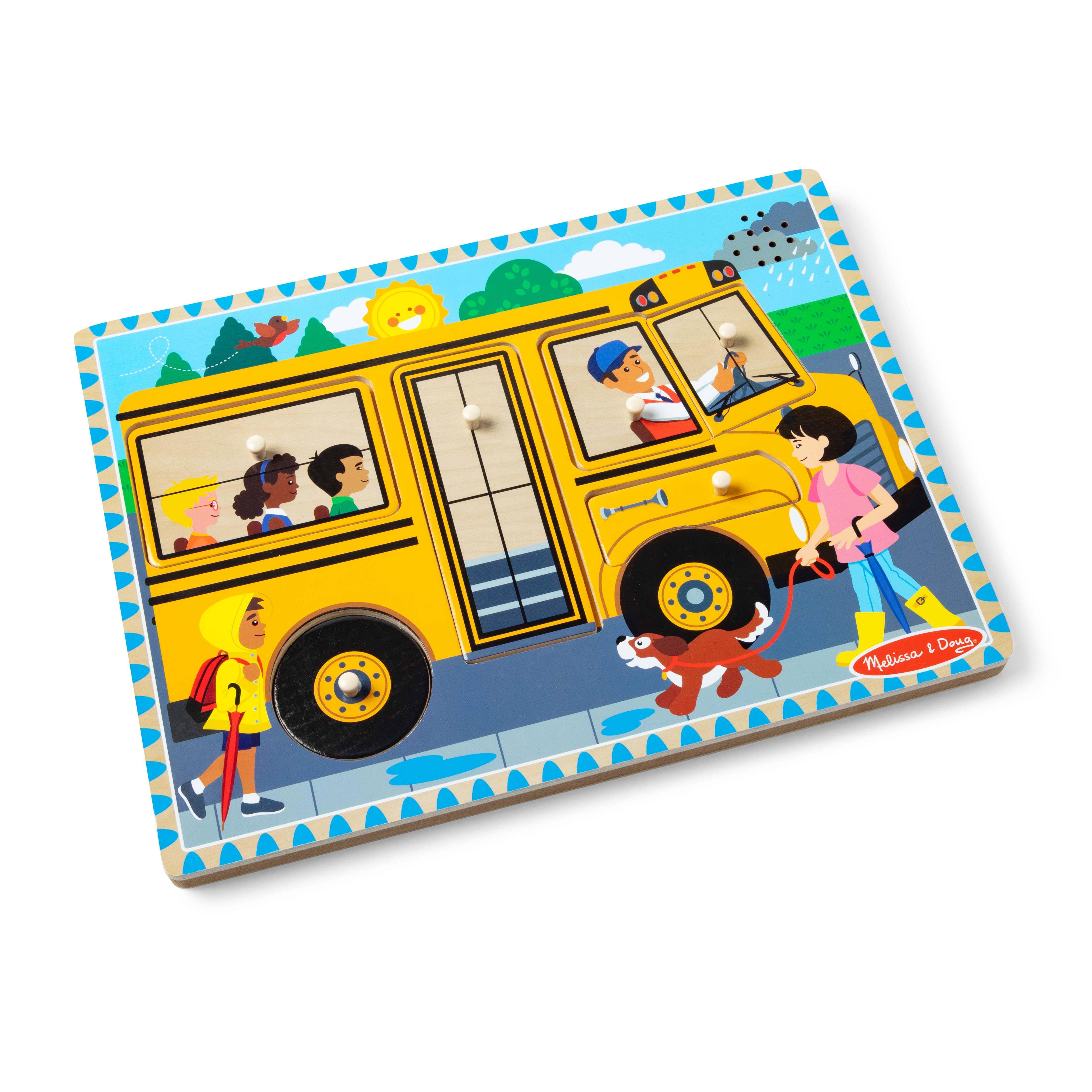 Melissa & Doug The Wheels on the Bus Sound Puzzle Melissa & Doug