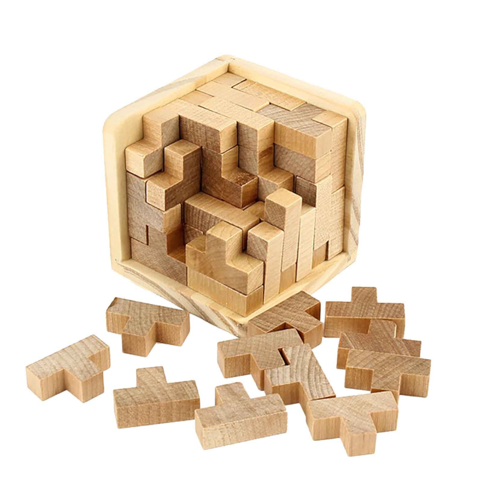 Wooden Puzzle Games Brain Teasers Toy- 3 D Puzzles For Teens And Adults - Wooden Puzzle Wood Ball Brain Teaser Intellectual Brain Teasers GBIIOU