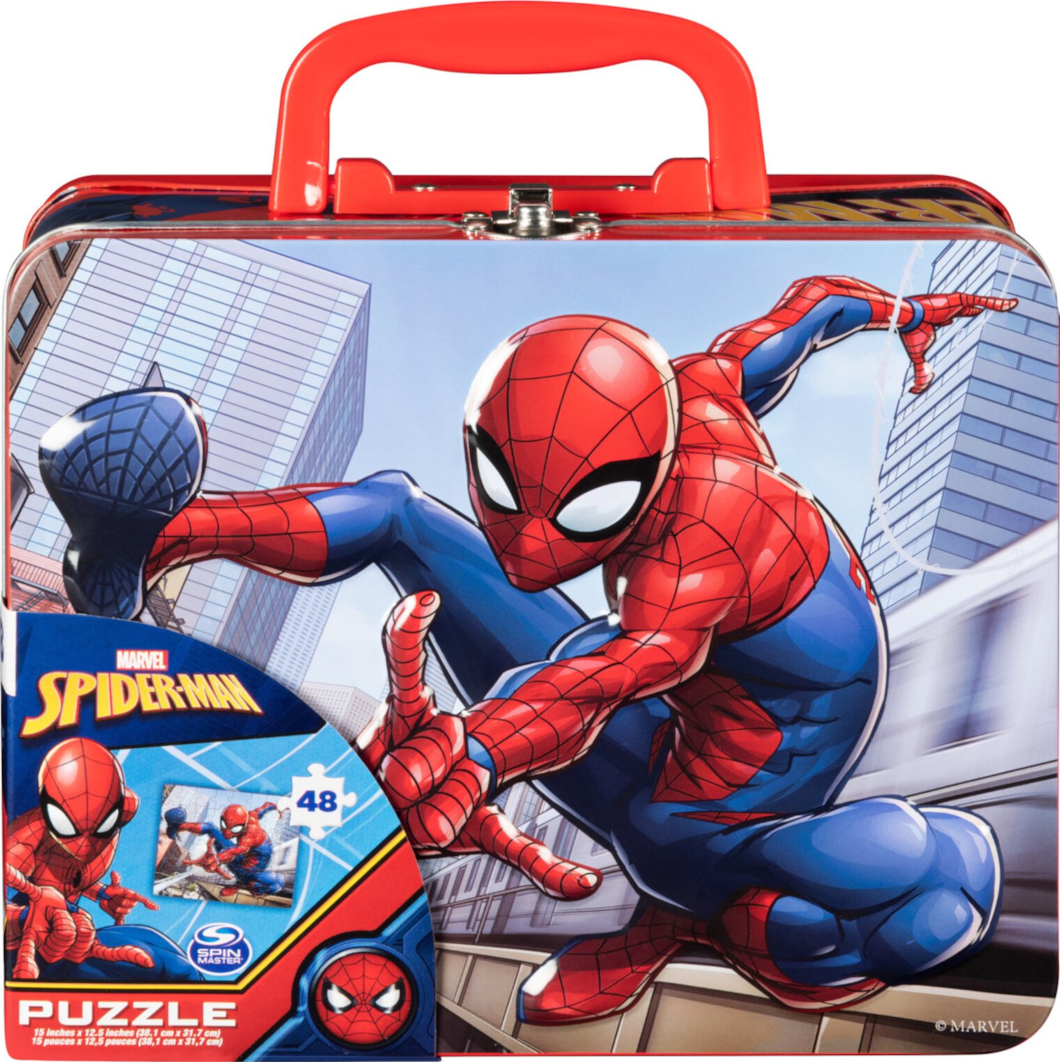 Spider-Man 48-Piece Puzzle in Tin With Handle Spin Master Games