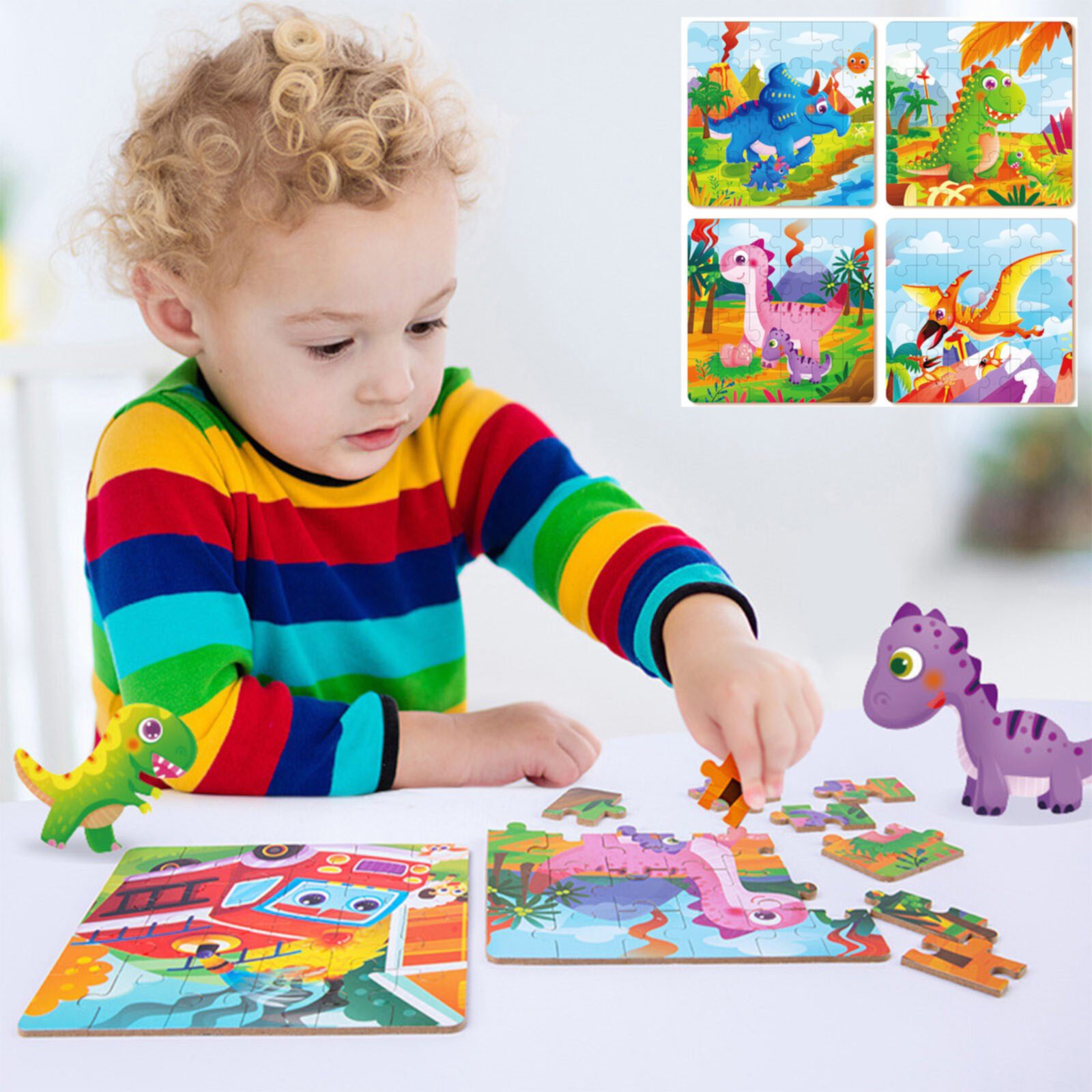 Darzheoy Jigsaw Puzzles for Kids Ages 3-6 Year Old 24 Piece Colorful Wooden Puzzles for Toddler Children Learning Educational Puzzles Toys for Boys and Girls Darzheoy