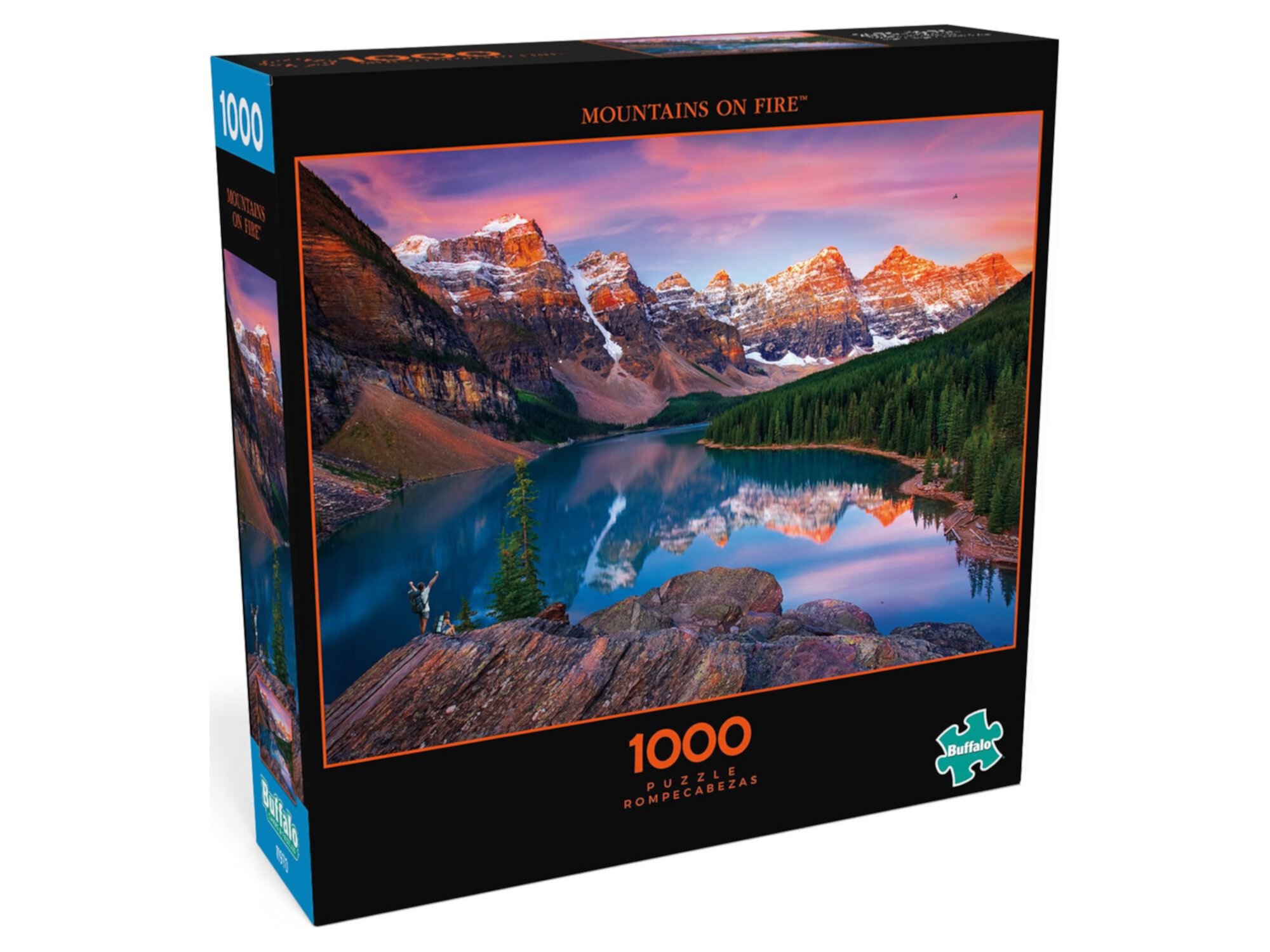 Buffalo Games Photography Series Mountains on Fire 1000-Piece Interlocking Jigsaw Puzzle for Adults Ages 14+ Buffalo Games