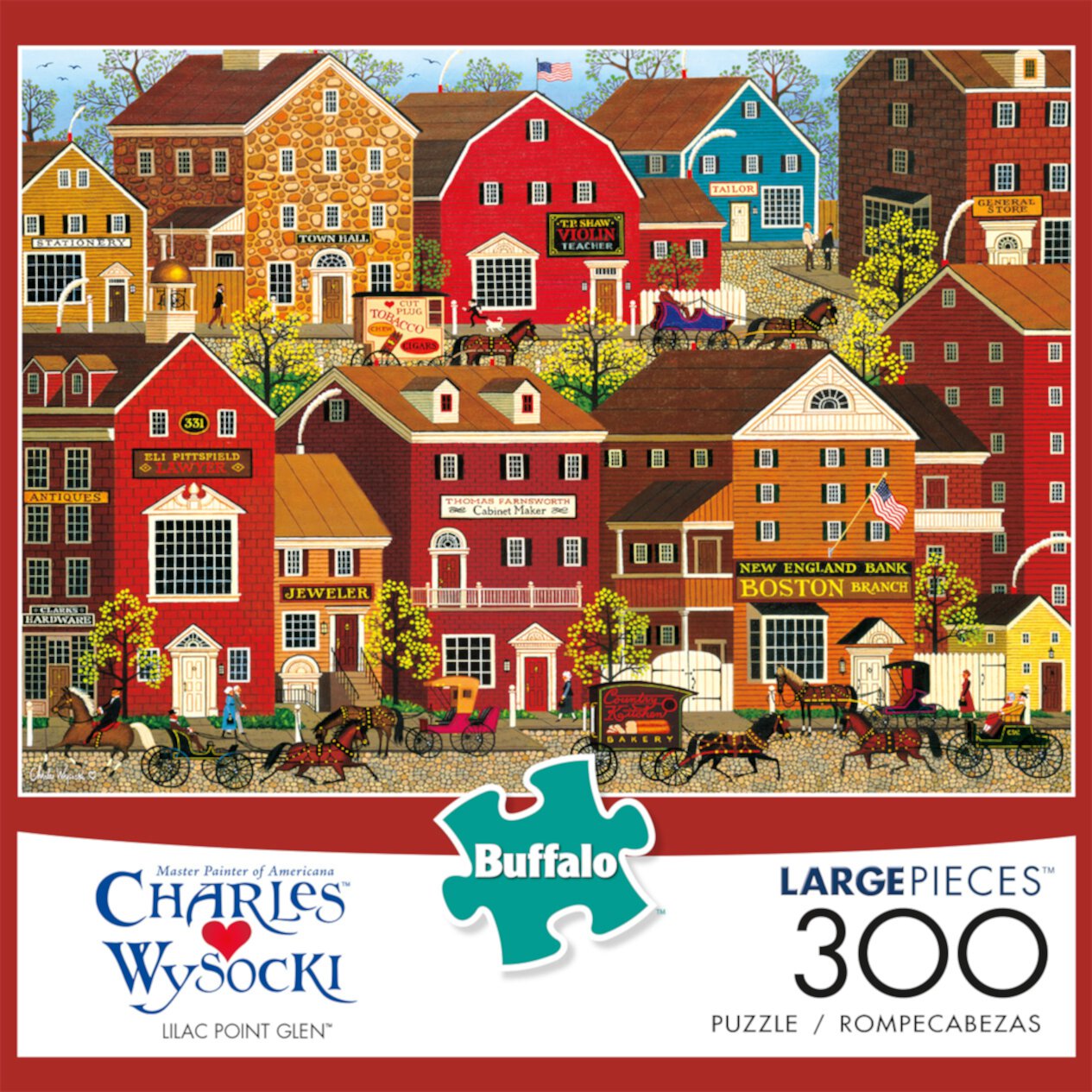 Buffalo Games Charles Wysocki Lilac Point Glen 300 Pieces Jigsaw Puzzle Buffalo Games