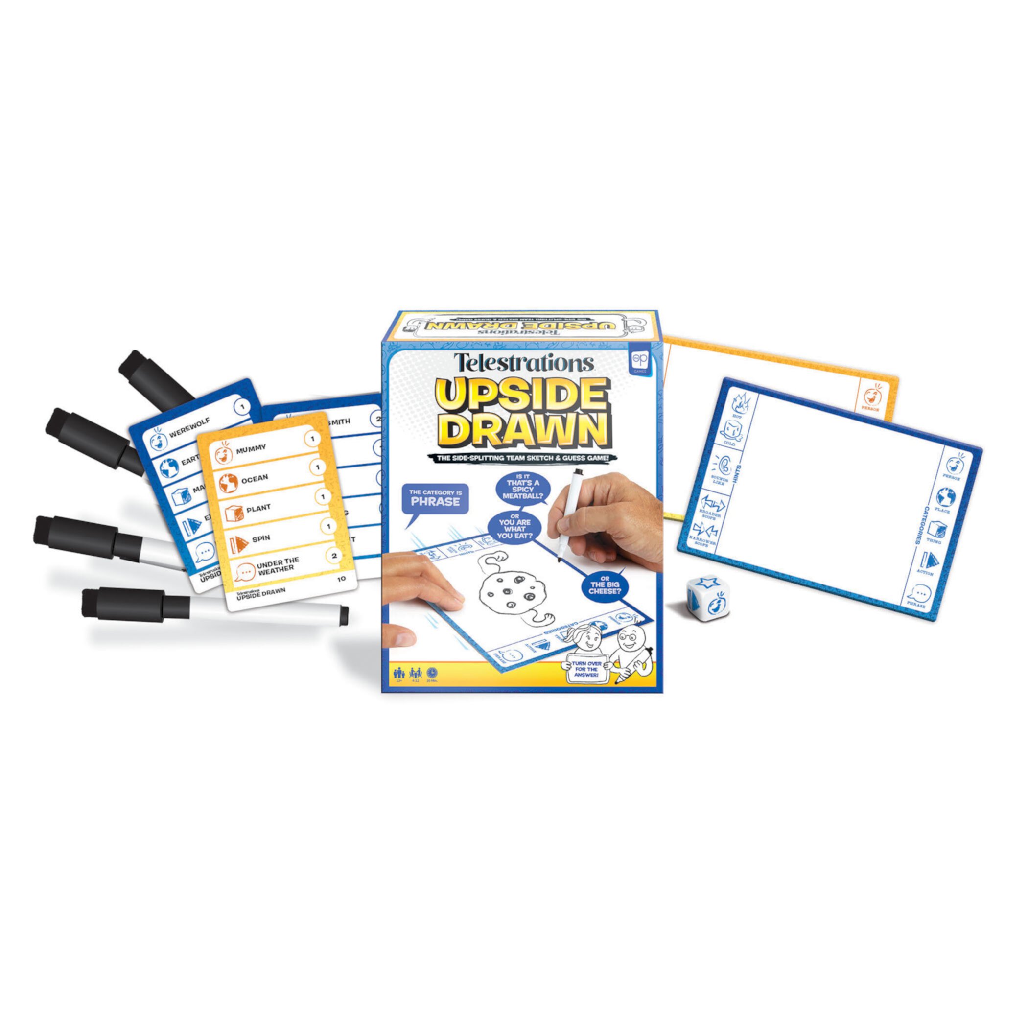 Telestrations® upside Drawn Party Game for 4-12 Players, Ages 12 and up USAopoly