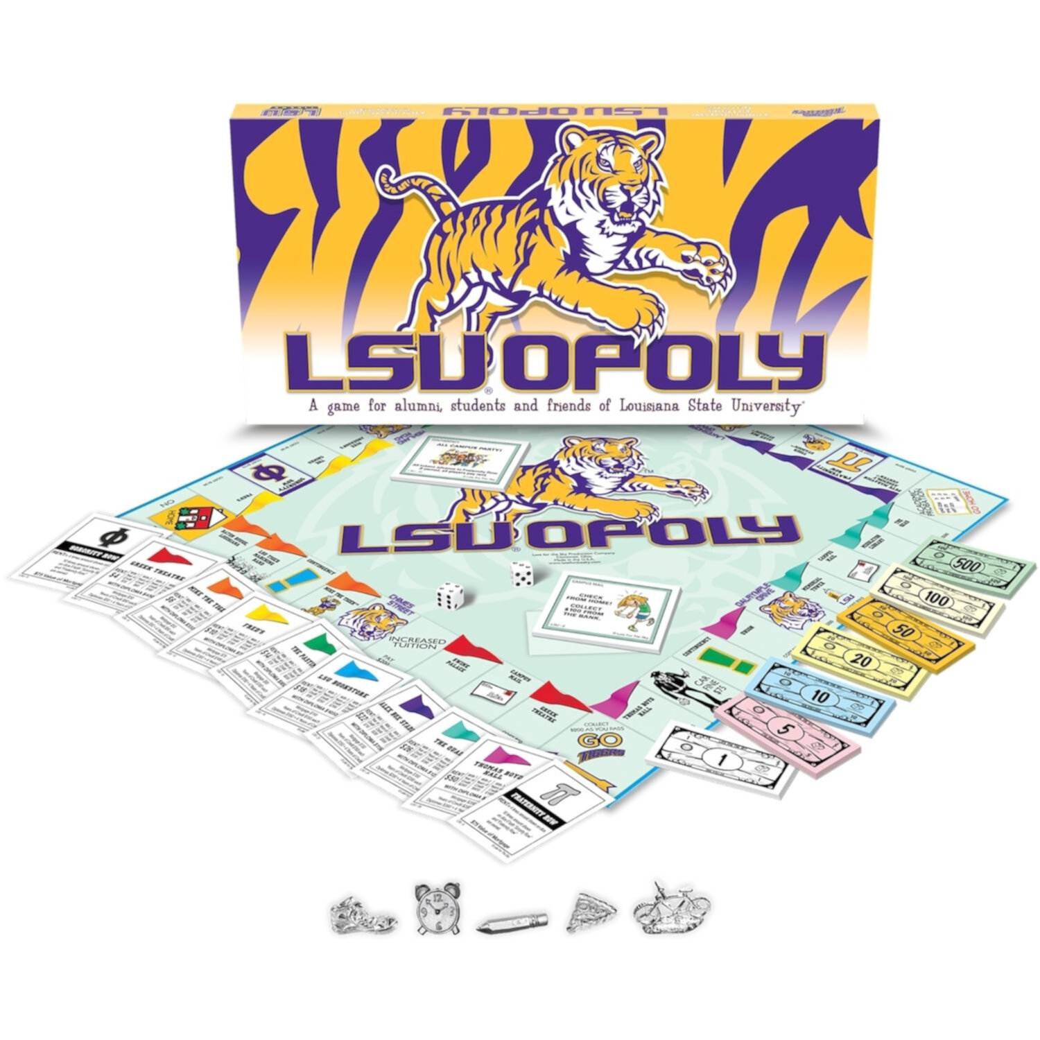 Late for the Sky Louisiana State - LSUopoly Board Game Late For The Sky