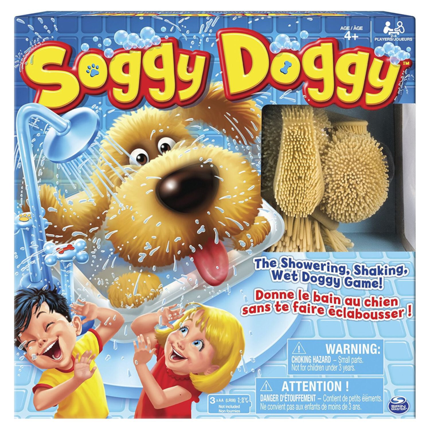 Настольная игра Soggy Doggy для всей семьи, от 2 до 4 игроков, подходит для детей от 4 лет Spin Master Games