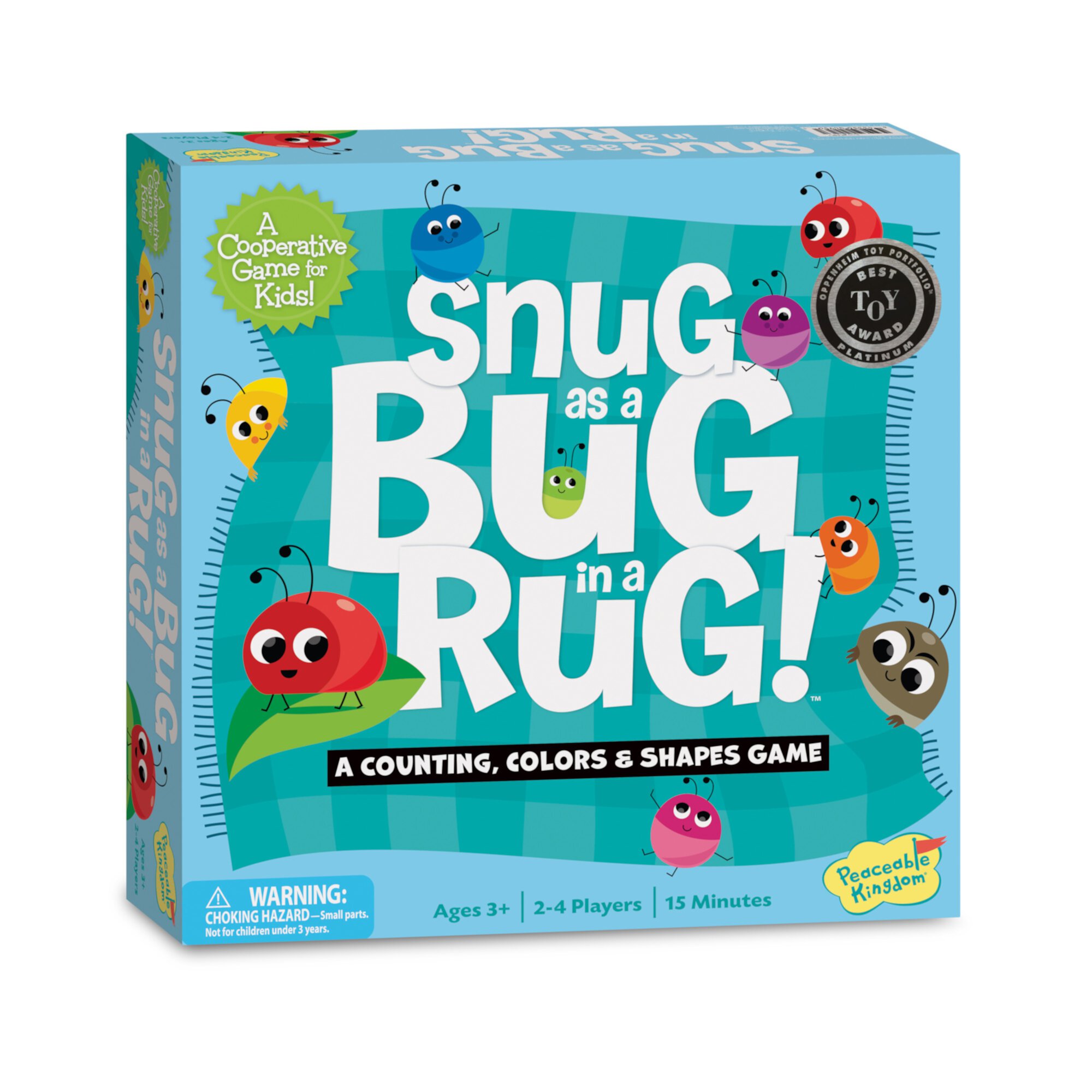 Peaceable Kingdom Snug as a Bug in a Rug Preschool Cooperative Game Peaceable Kingdom