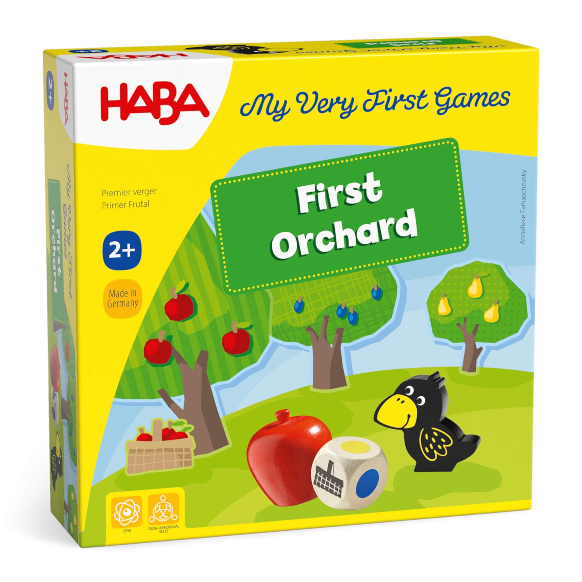 HABA First Orchard - First Board Game for Toddlers & Preschoolers Ages 2 and Up Haba