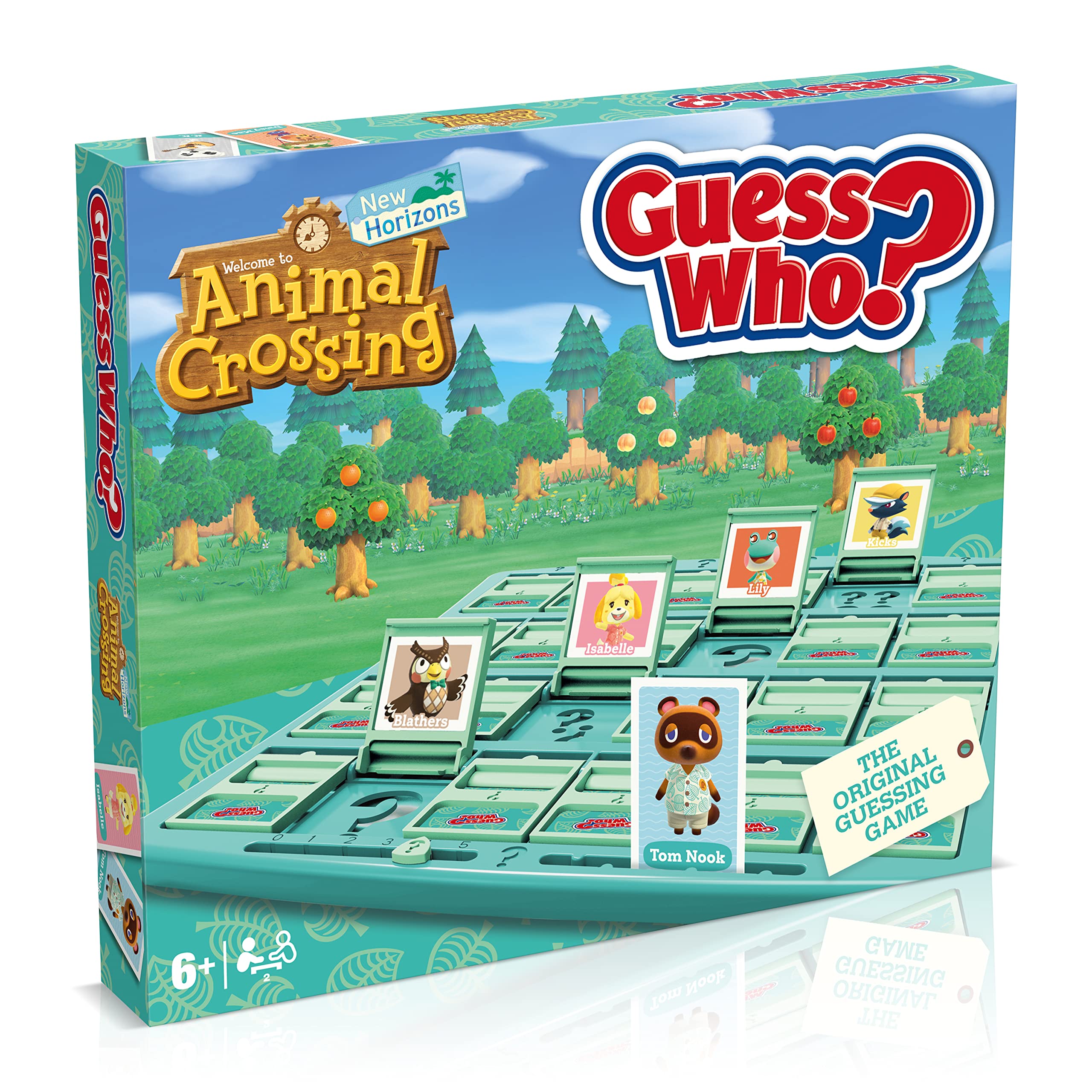 Winning Moves Animal Crossing Guess Who? Board Game, Play with Tom Nook, Margie, Harvey and Daisy Mae Asking yes and no Questions to Reveal Your Opponents Mystery Character, Gift for Ages 4 Plus C48 Winning Moves Games USA