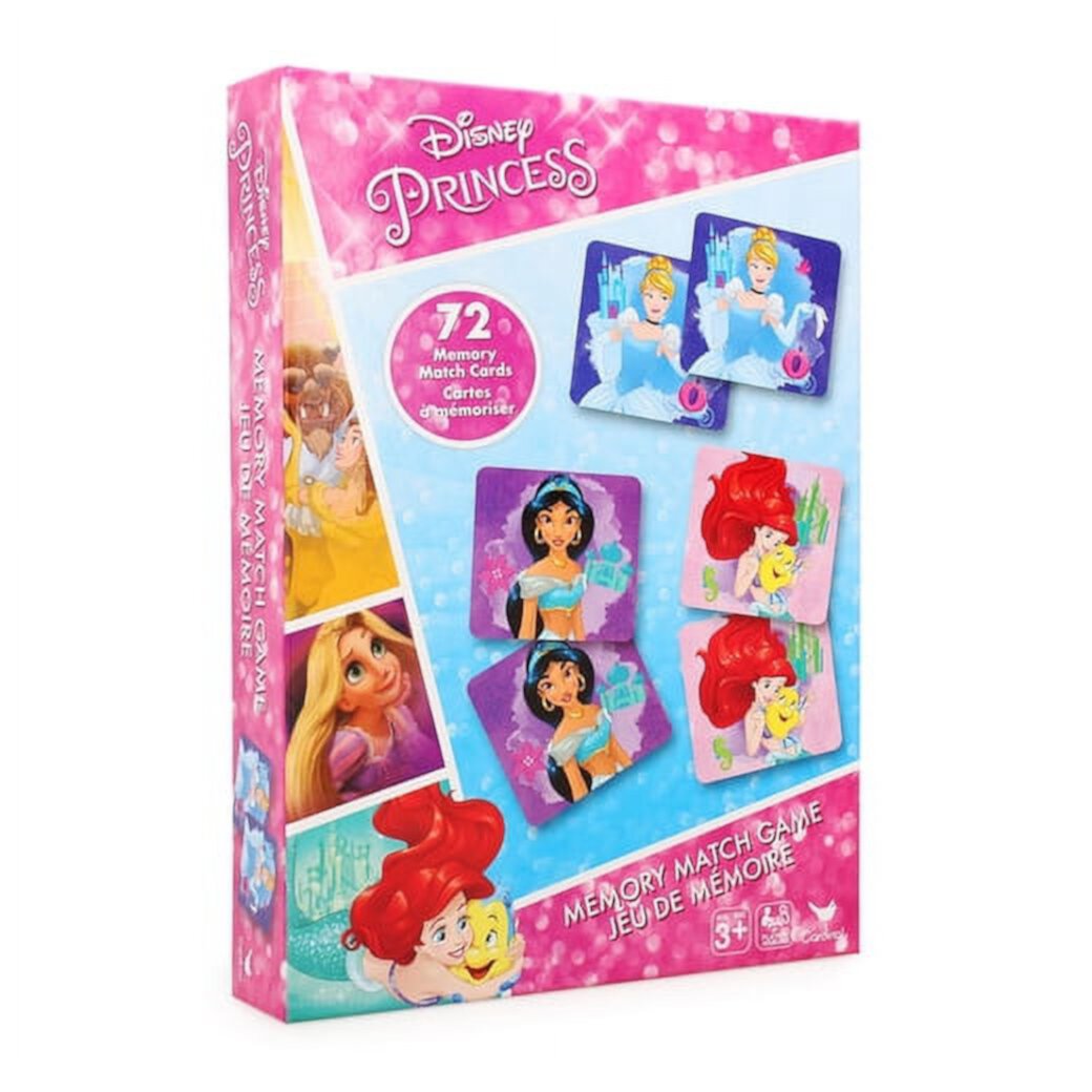 Disney Princess Memory Match Game - 72 Card Match Game - Concentration & Educational Matching Game for Kids - Colorful Memory Card Game for Kids Age 3 & Up Disney