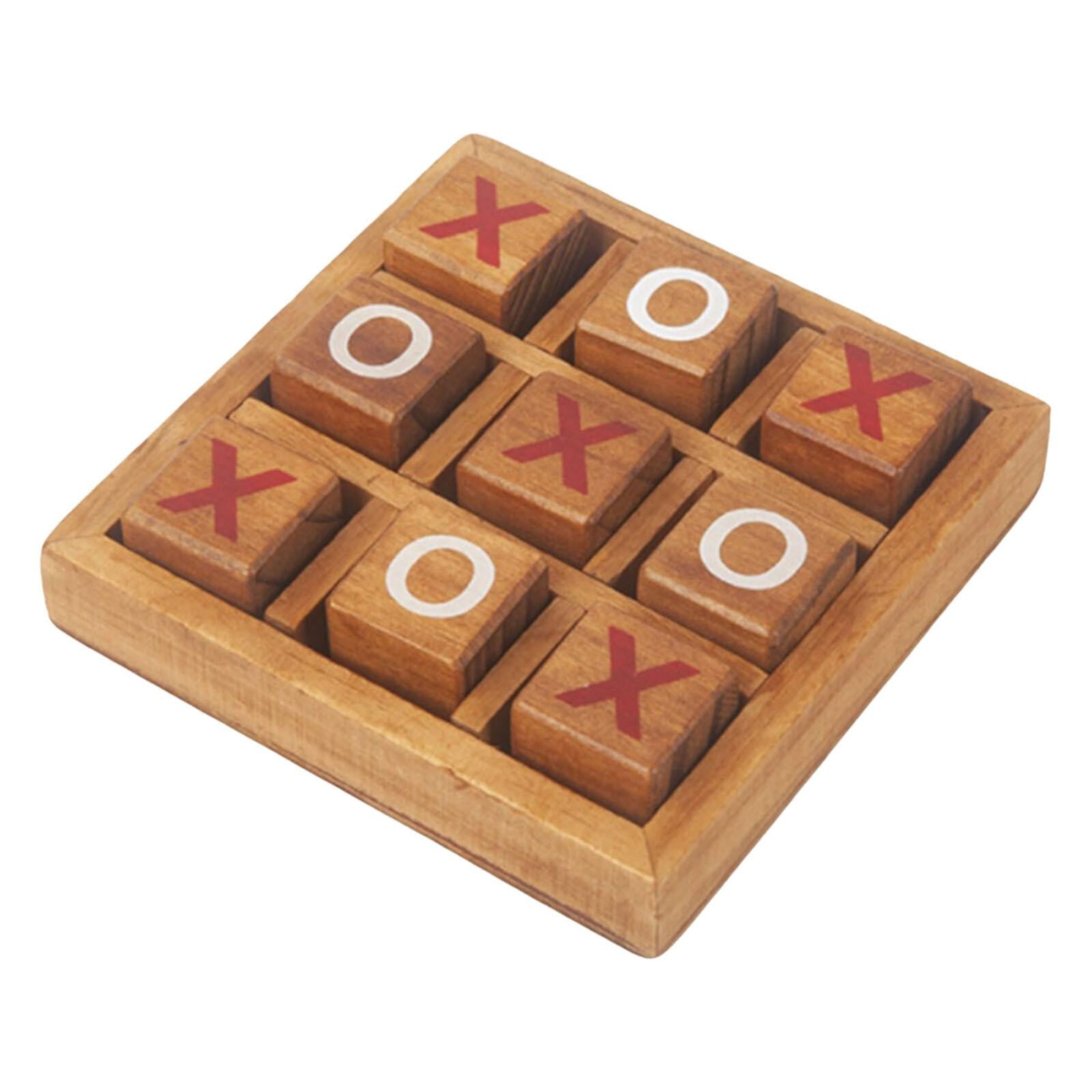 Gazechimp Wooden Tic Tac Toe Game, Decorative Coffee Table Games for Family and Adults Gazechimp