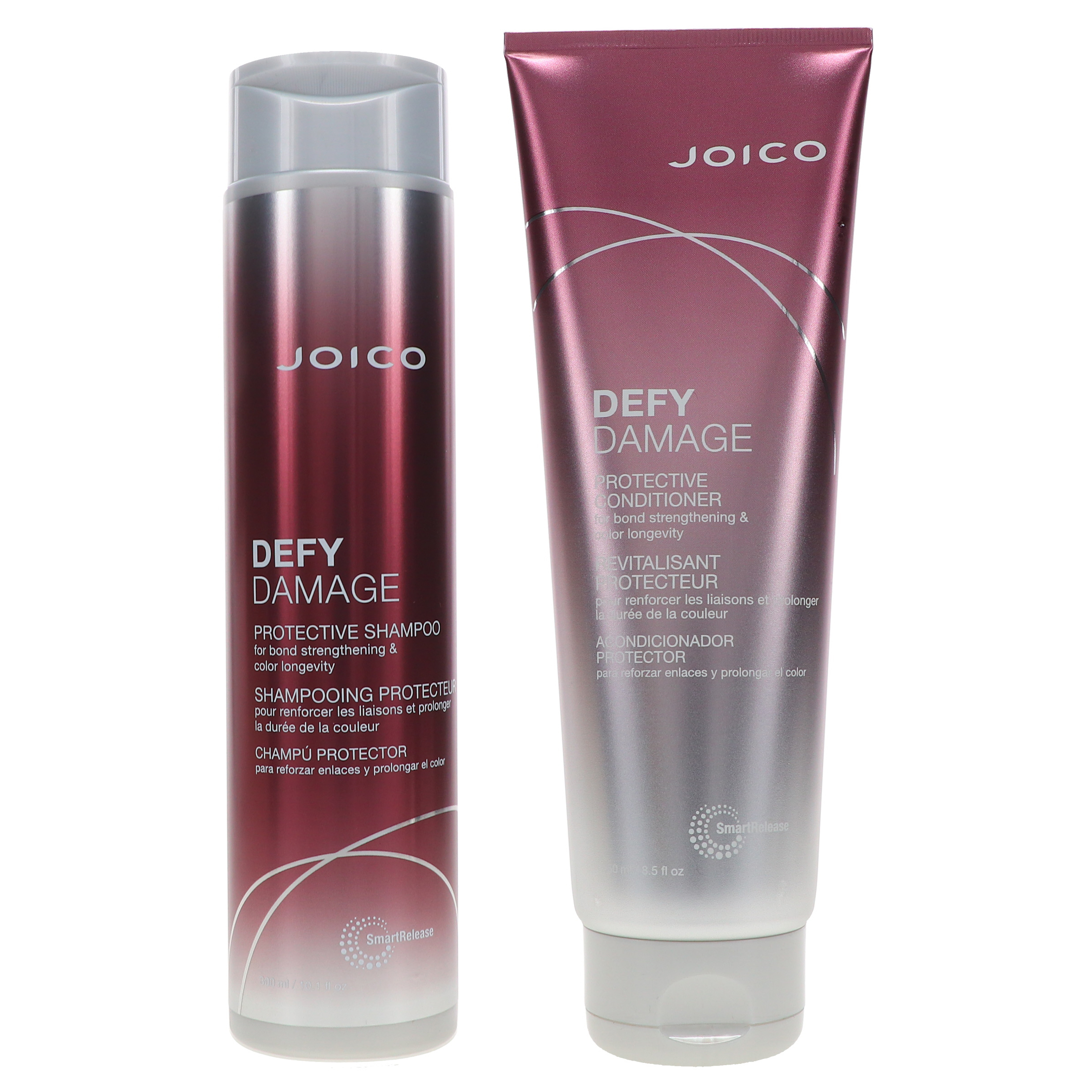 Joico Defy Damage Protective Shampoo 10.1 oz & Defy Damage Protective Conditioner 8.5 oz Combo Pack Joico