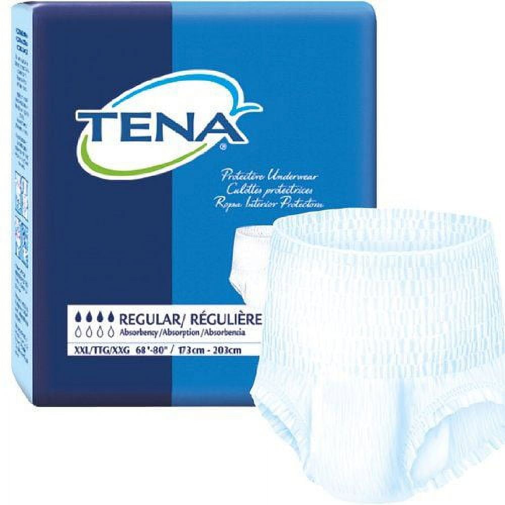 Tena Regular Absorbency Protective Underwear Medium, 34 - 44 , (120 Count) 6 Packs of 20 Tena