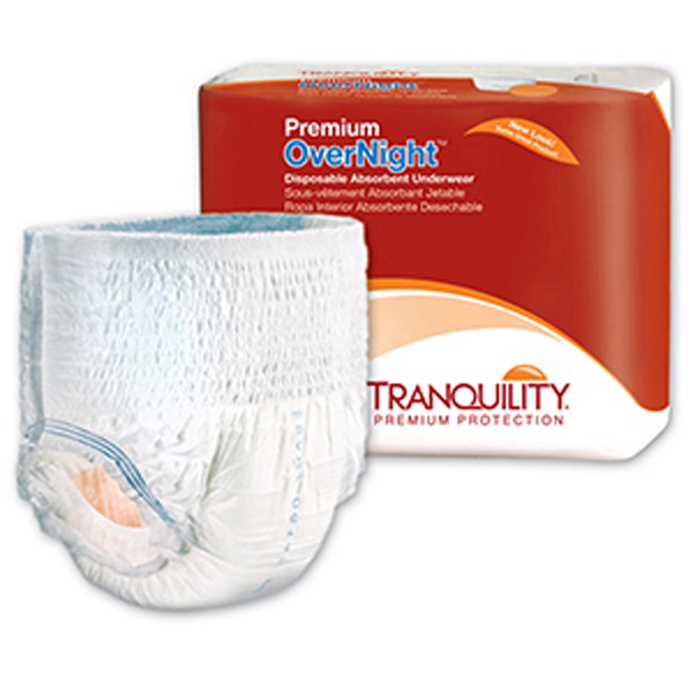 Подгузники Tranquility Premium OverNight для детей, сверхвпитывающие, средние, 72 шт Tranquility