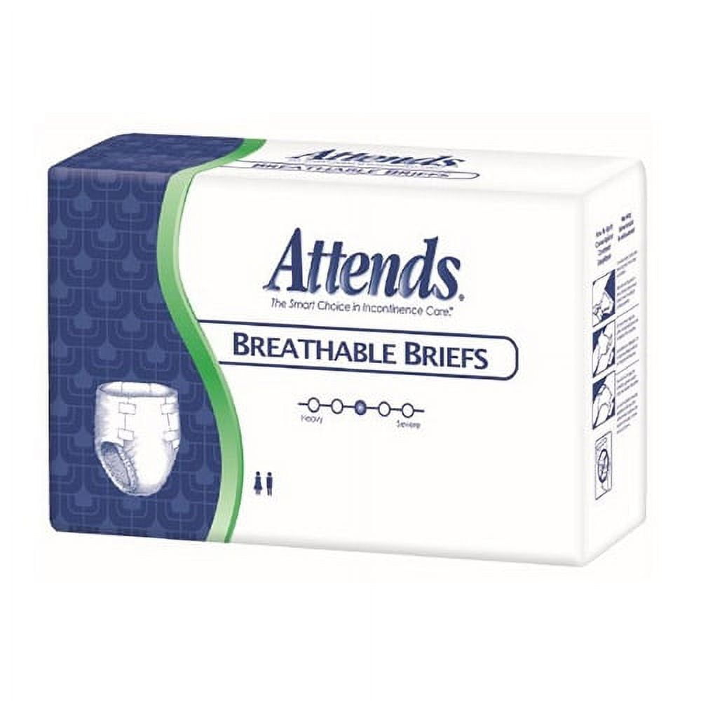 Attends Homecare Breathable Briefs for Adult, X-large, 58X63in, 20 ea, 3 Pack Attends