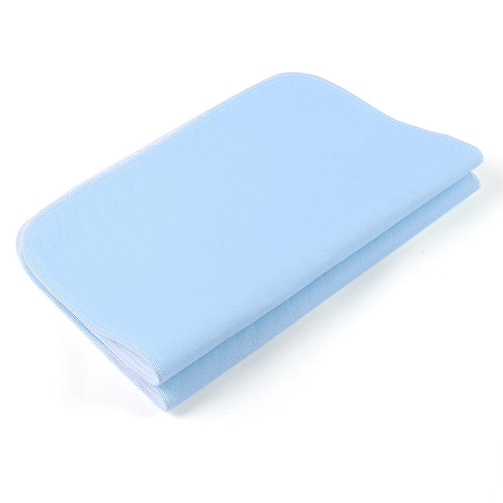 Amonsee Medical pad,2pcs Reusable Washable Pad An Absorbent Pad For Baby Adults Incontinence Pad Blue + White 45 * 60, Incontinence Pad Tebru