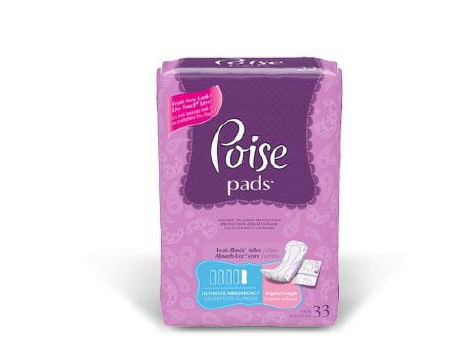 Poise Hourglass Shape, Ultimate Absorbency Incontinence Pads, Regular Length 27 ct. Visit the Poise Store