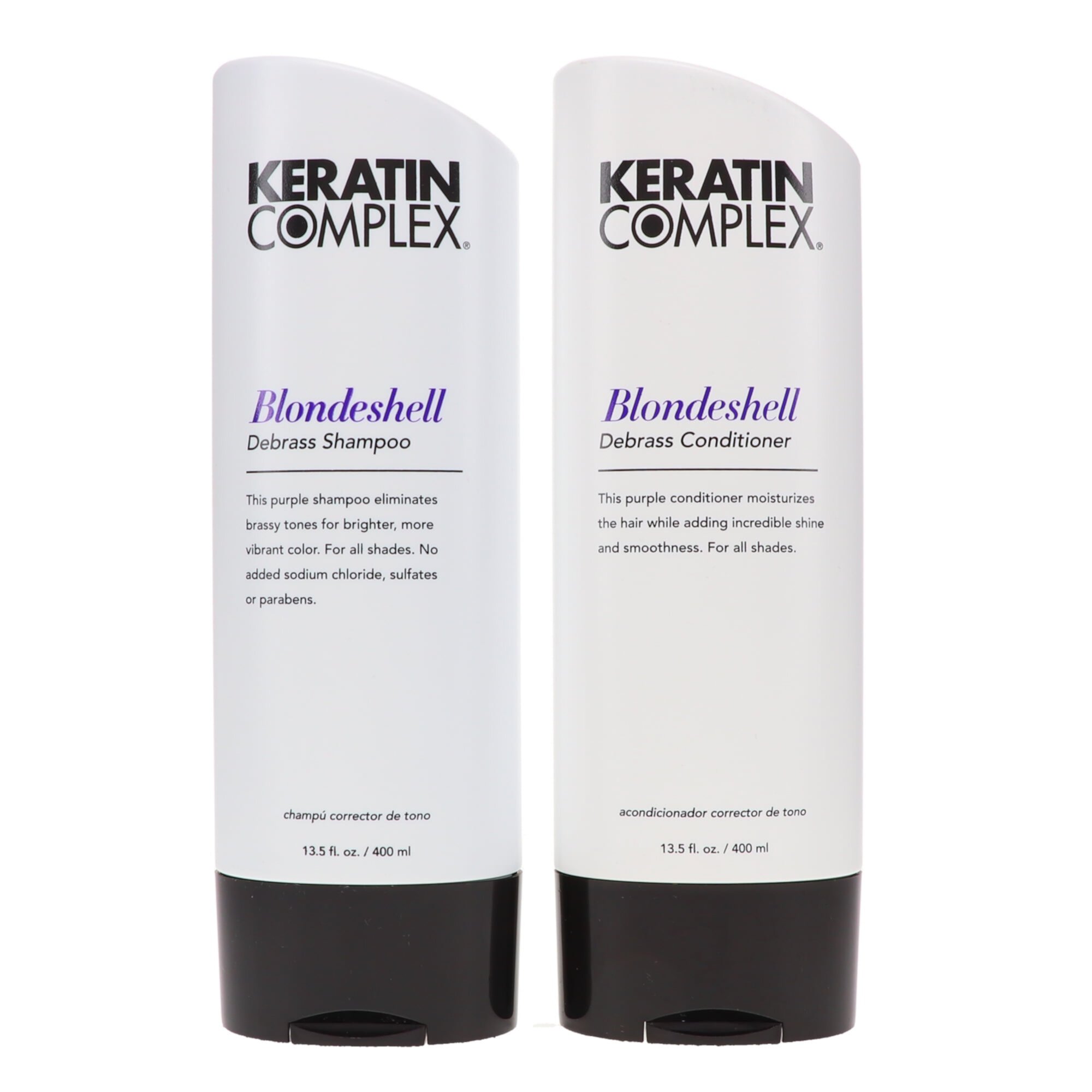 Keratin Complex Blondshell Debrass Shampoo 13.5 oz & Blondeshell Debrass Conditioner 13.5 oz Combo Pack KERATIN COMPLEX